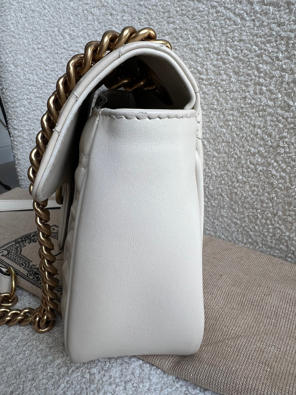 Gucci GG White Marmont Small Shoulder Bag (RRP £1890)