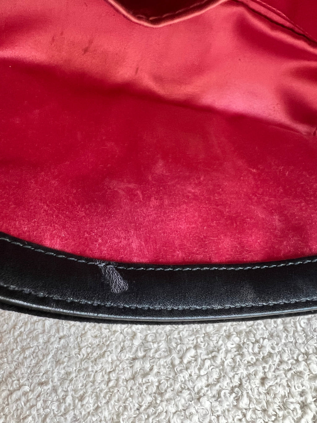 Gucci GG Black Velvet Embellished Marmont Mini Shoulder Bag