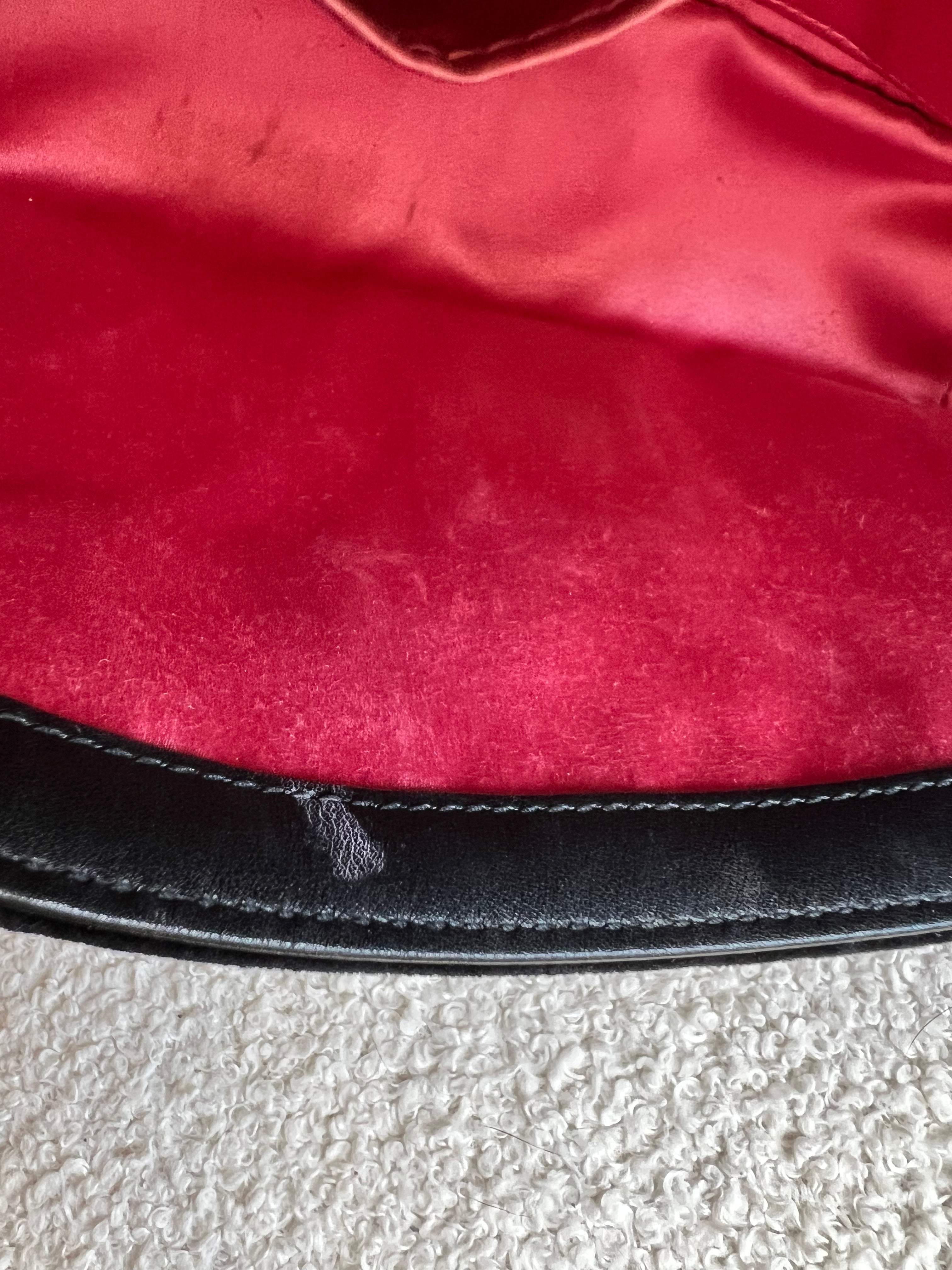 Gucci GG Black Velvet Embellished Marmont Mini Shoulder Bag