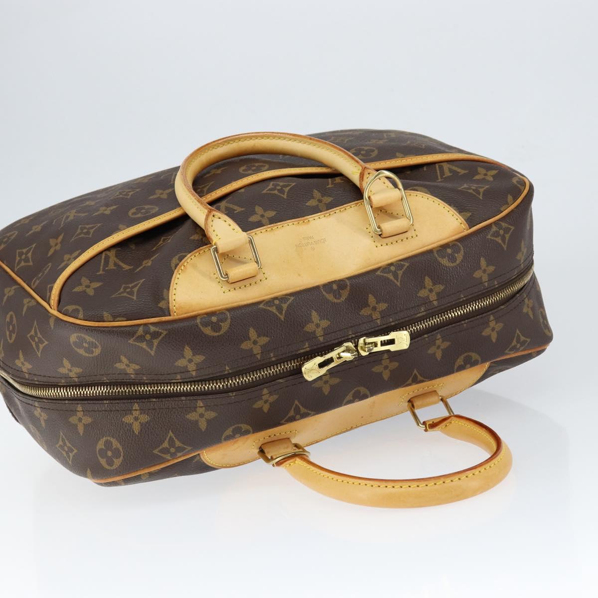Louis Vuitton Deauville Handbag Monogram Canvas Brown Canvas Handbag (Pre-Owned)