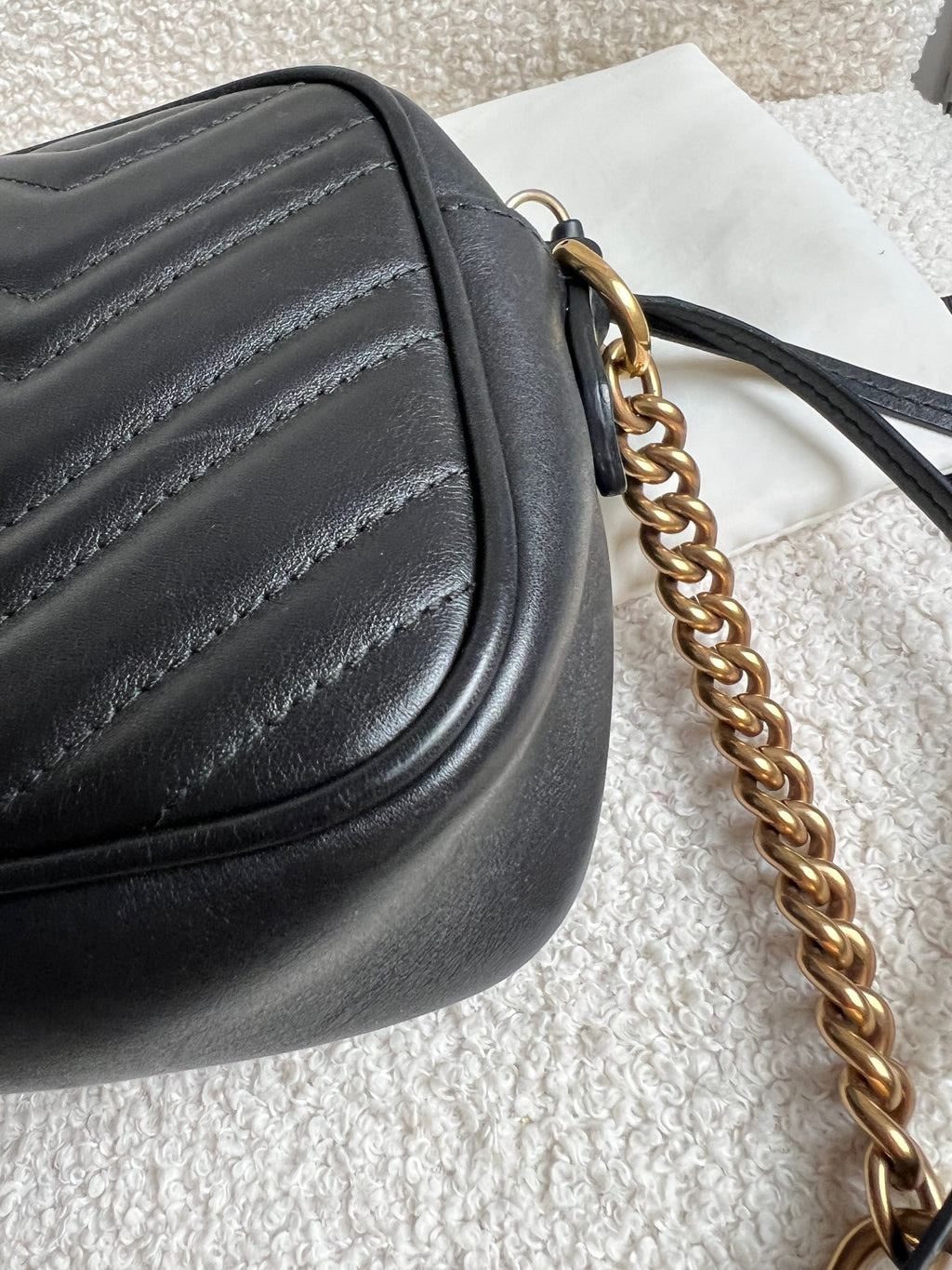 Gucci GG Black Marmont Small Shoulder Bag (RRP £1440)