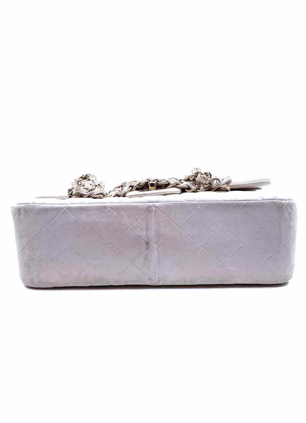 CHANEL Classic White Leather Handbag