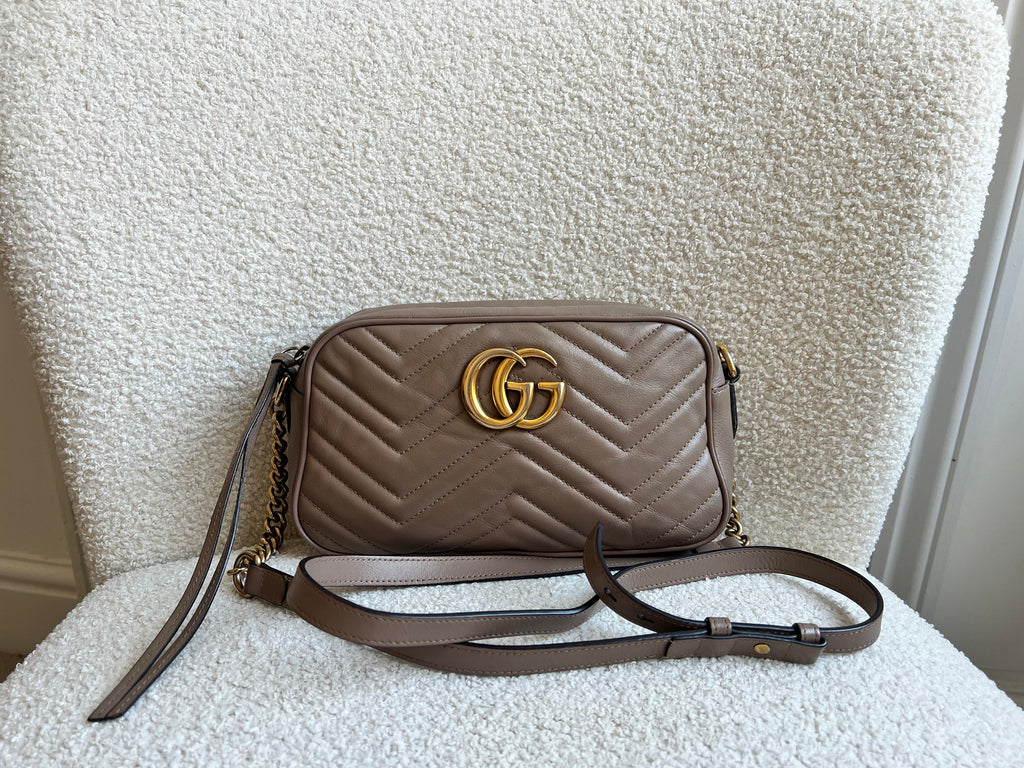 Gucci GG Marmont Dusty Pink Small Shoulder Bag (RRP £1440)
