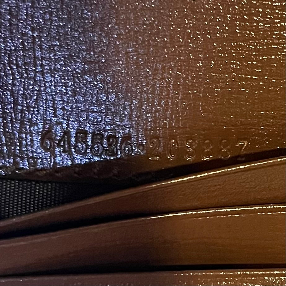 GUCCI GG Supreme Coated Canvas Piston Lock Ophidia Wallet