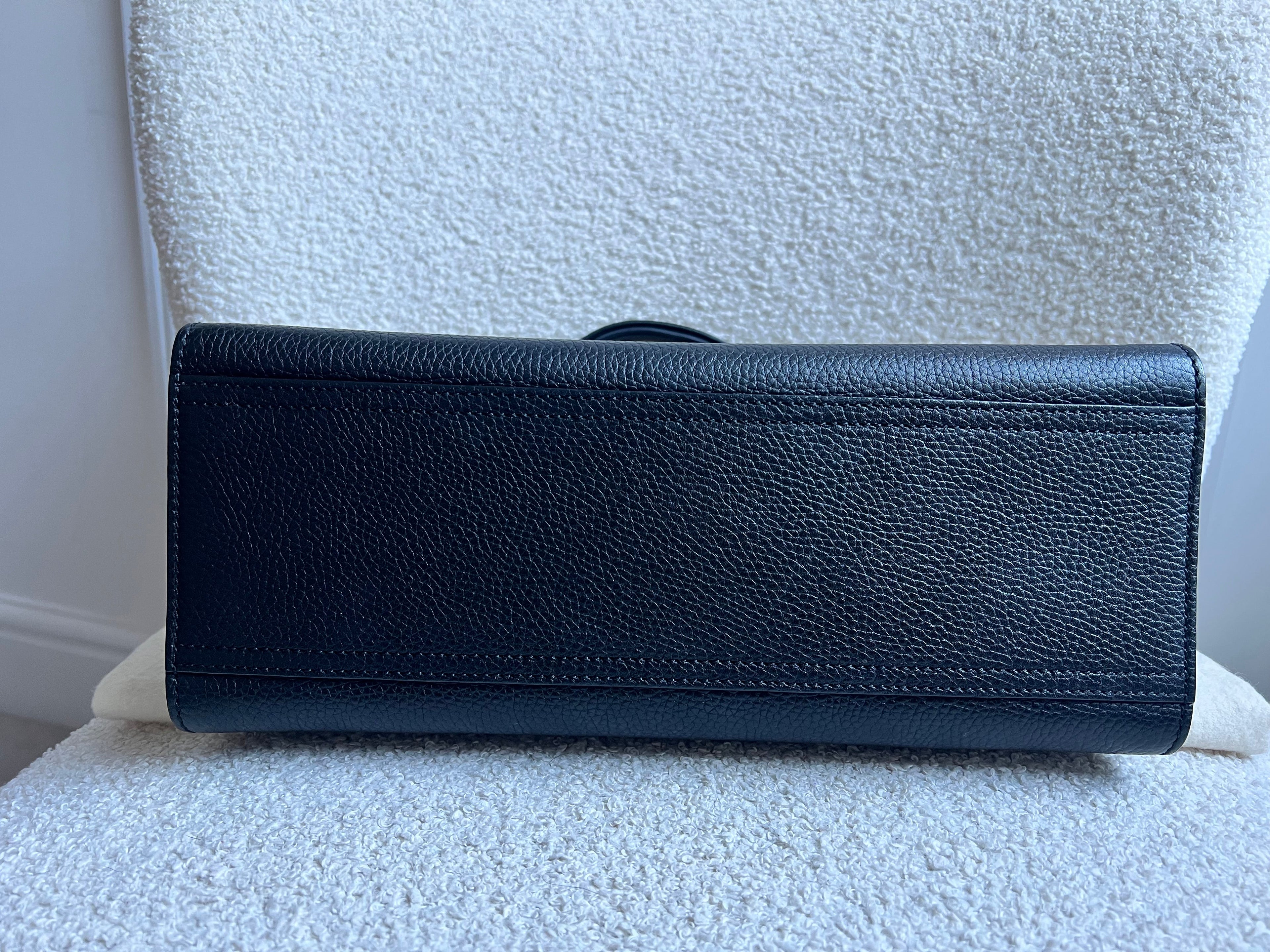 Gucci GG Black Medium Marmont Top Handle Bag