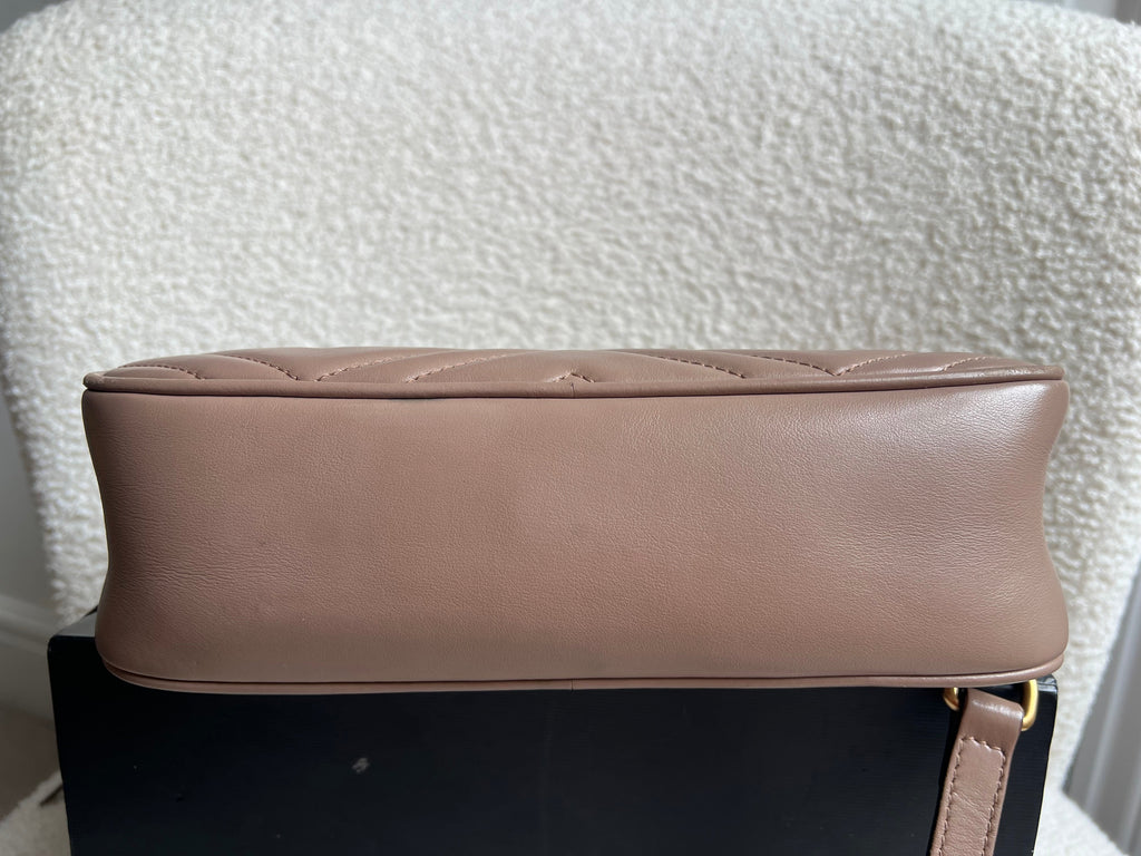 Gucci GG Marmont Dusty Pink Small Shoulder Bag (RRP £1440)