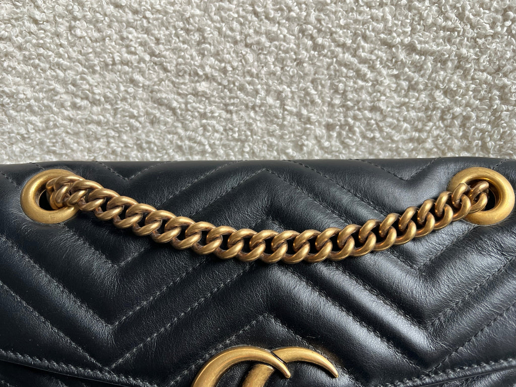 Gucci GG Black Marmont Small Shoulder Bag (RRP £2070)