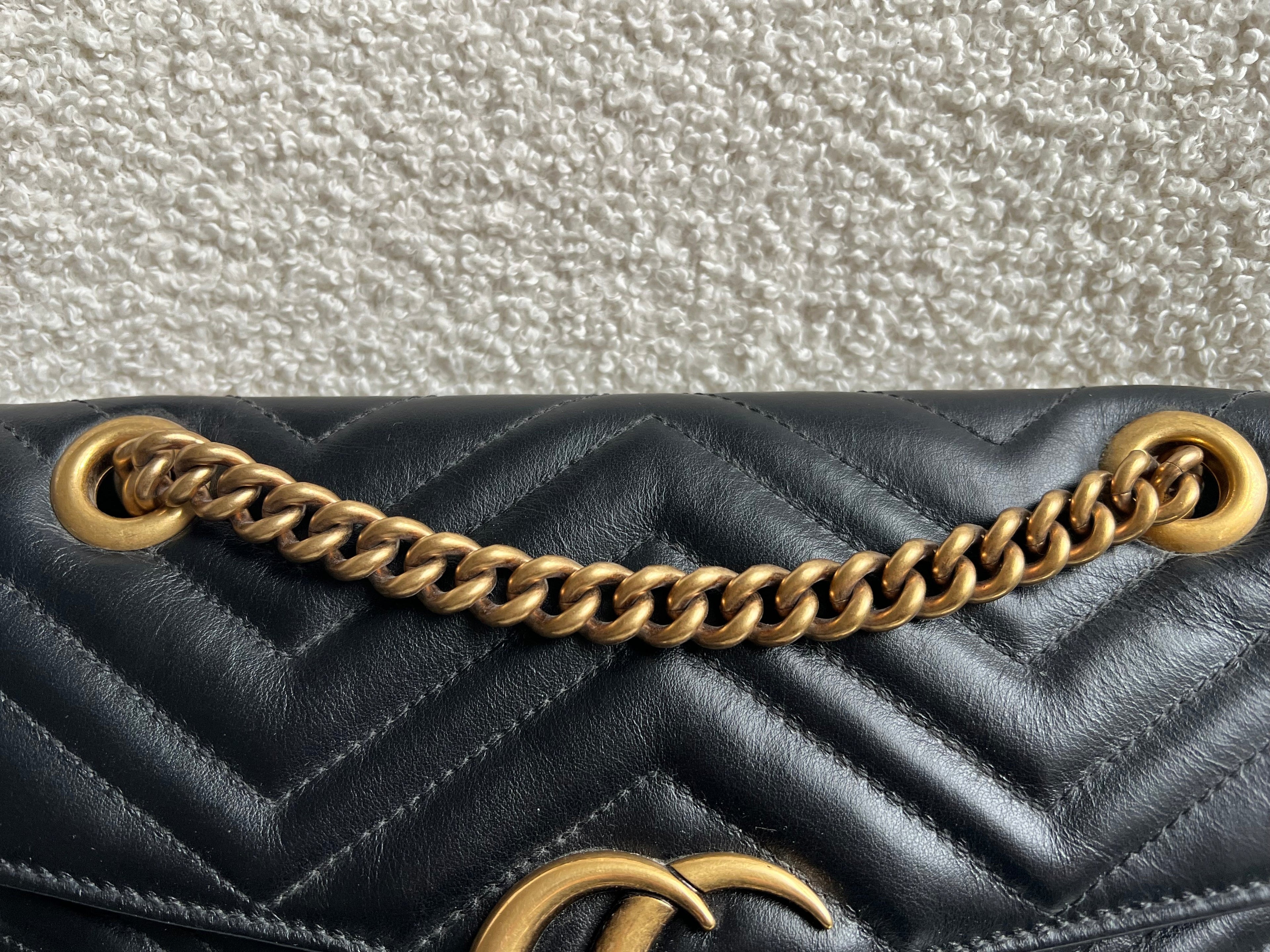 Gucci GG Black Marmont Small Shoulder Bag (RRP £2070)
