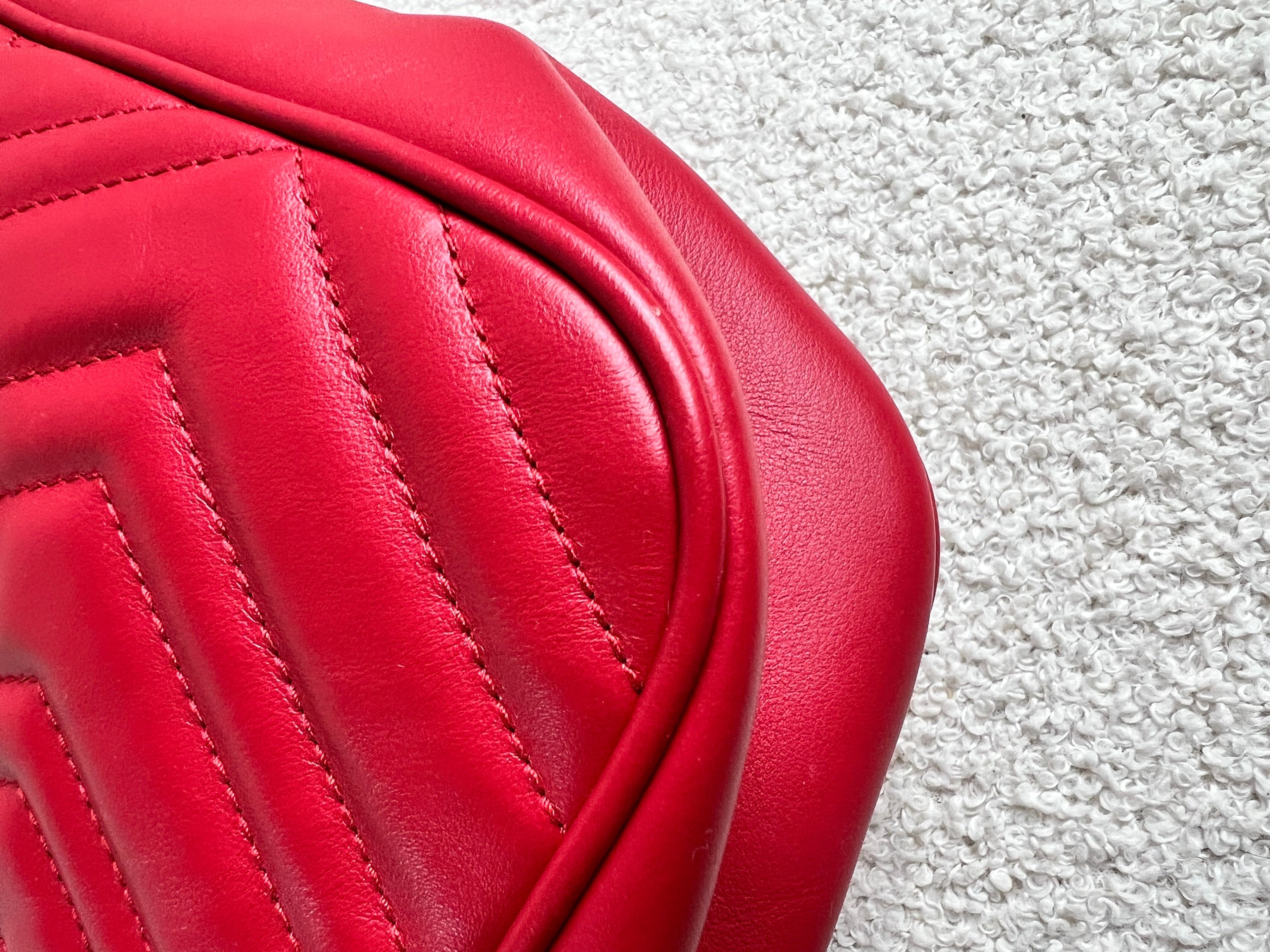 Gucci GG Red Marmont Small Shoulder Bag (RRP £1,440)