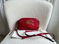 Gucci GG Red Marmont Small Shoulder Bag (RRP £1,440)