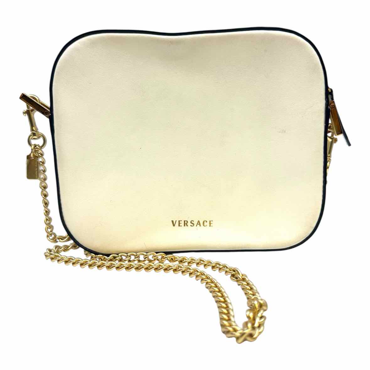 VERSACE White Leather Handbag