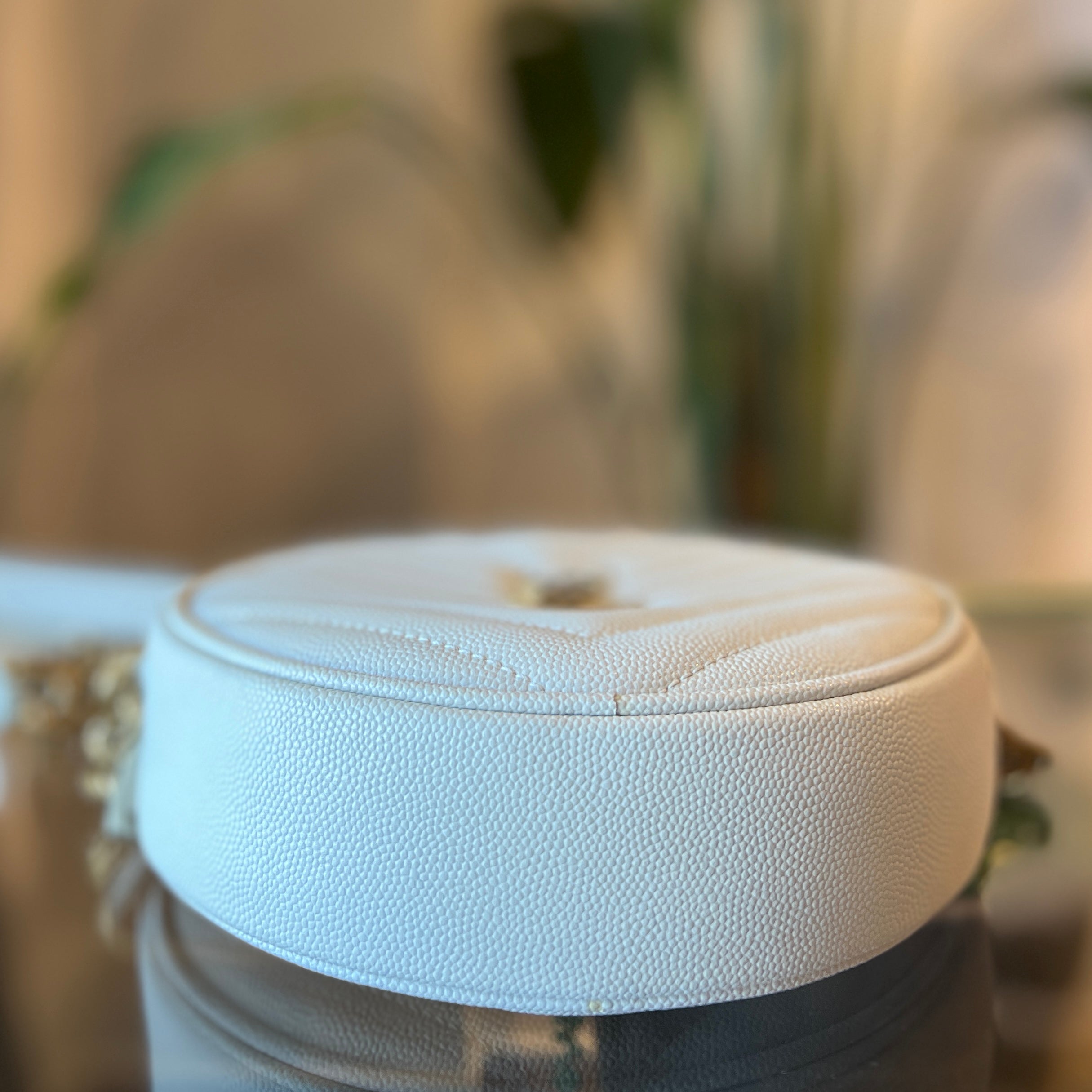 SAINT LAURENT Grain De Poudre Round Crossbody