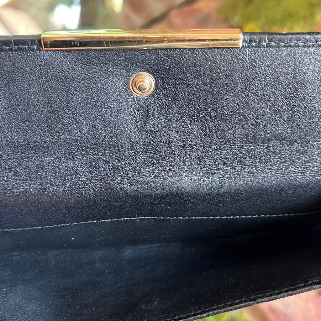 GUCCI GG Signature Black Leather Continental Wallet
