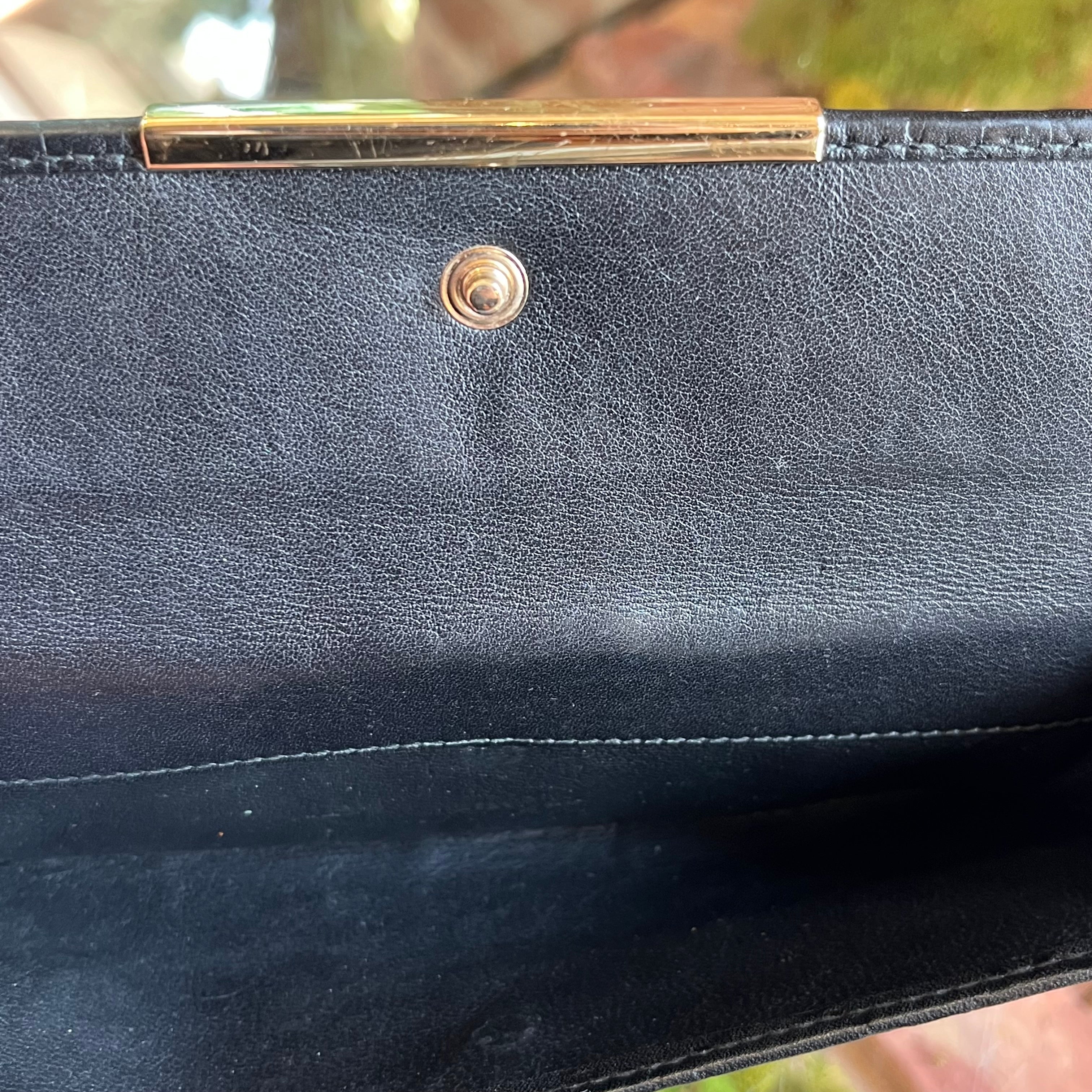 GUCCI GG Signature Black Leather Continental Wallet
