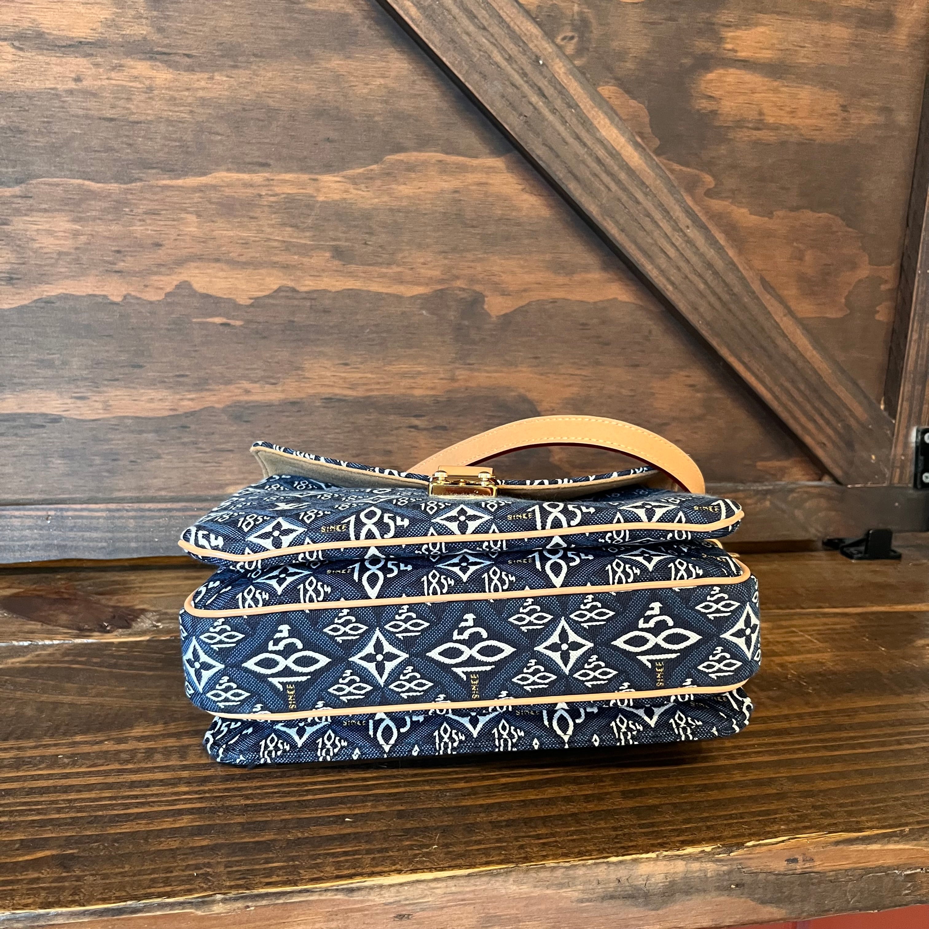 LOUIS VUITTON Pochette Métis Blue Since 1854 Jacquard Canvas Shoulder Bag