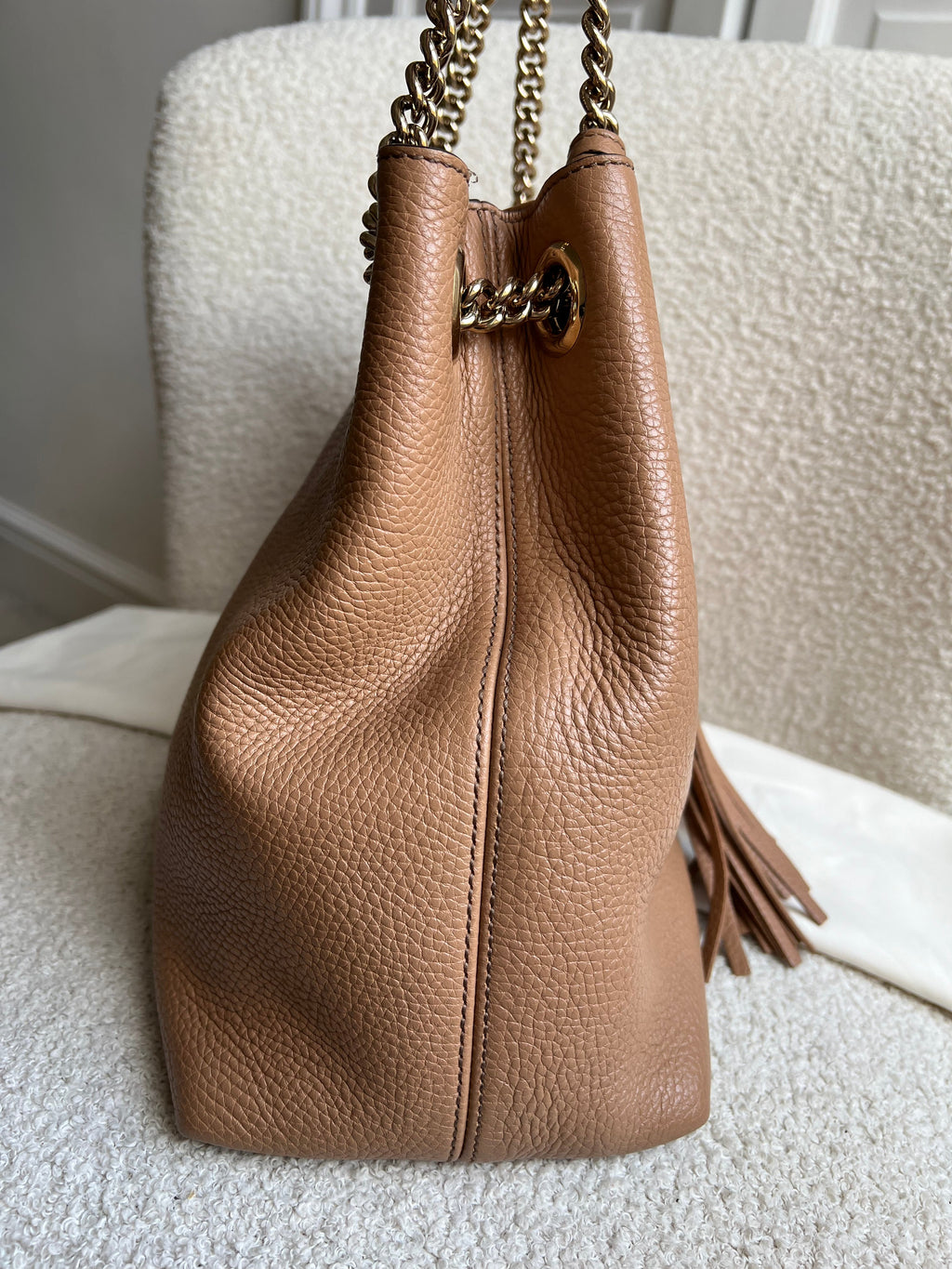 Gucci Rose Beige Soho Chain Tote (RRP £1350)