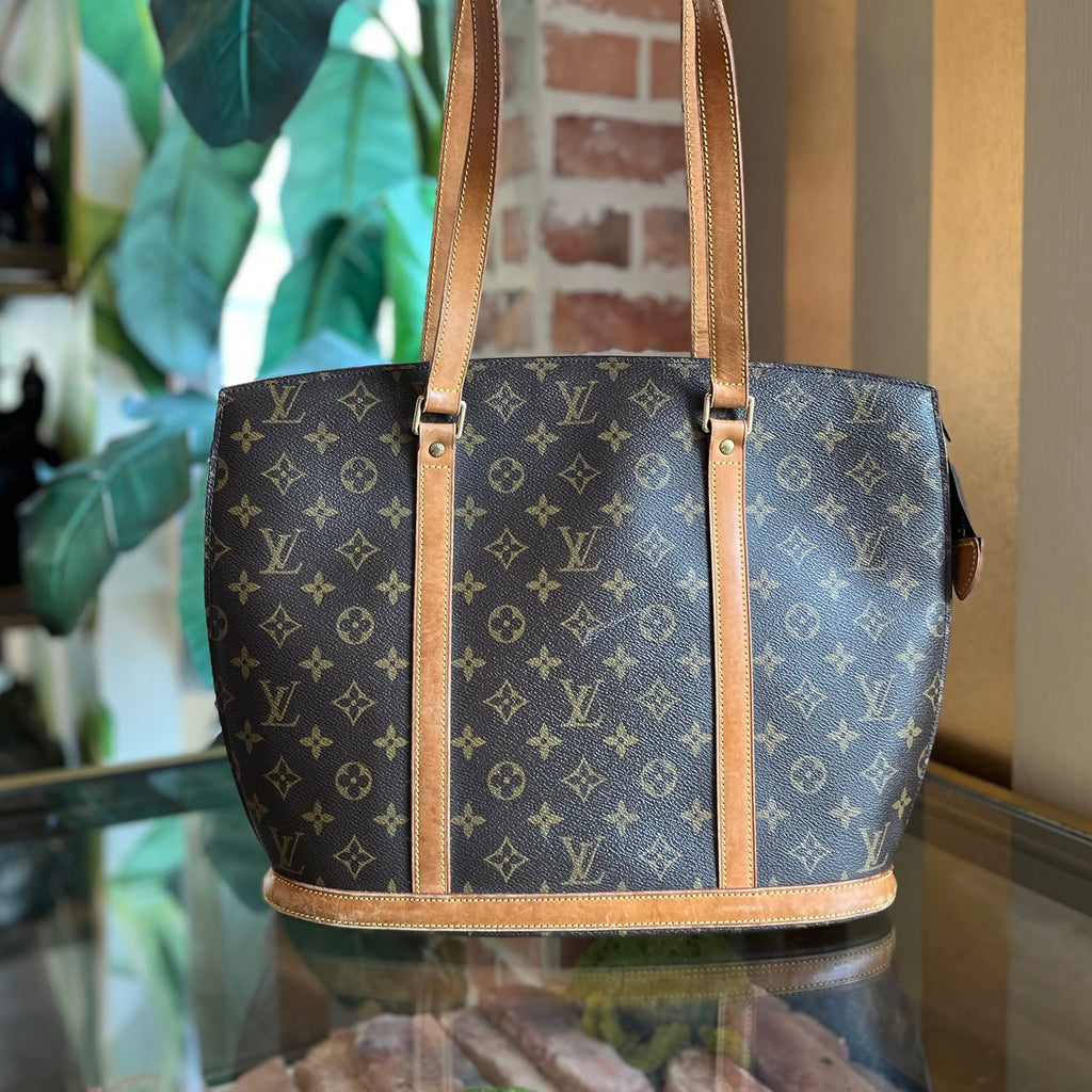 LOUIS VUITTON Babylon Monogram Canvas Brown Tote Bag