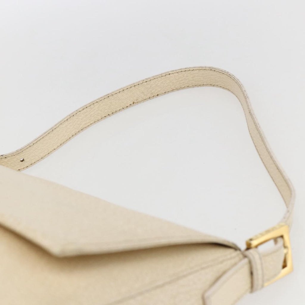 Fendi Mamma Baguette Shoulder Bag Canvas Beige Leather Shoulder Bag Bag (Pre-Owned)