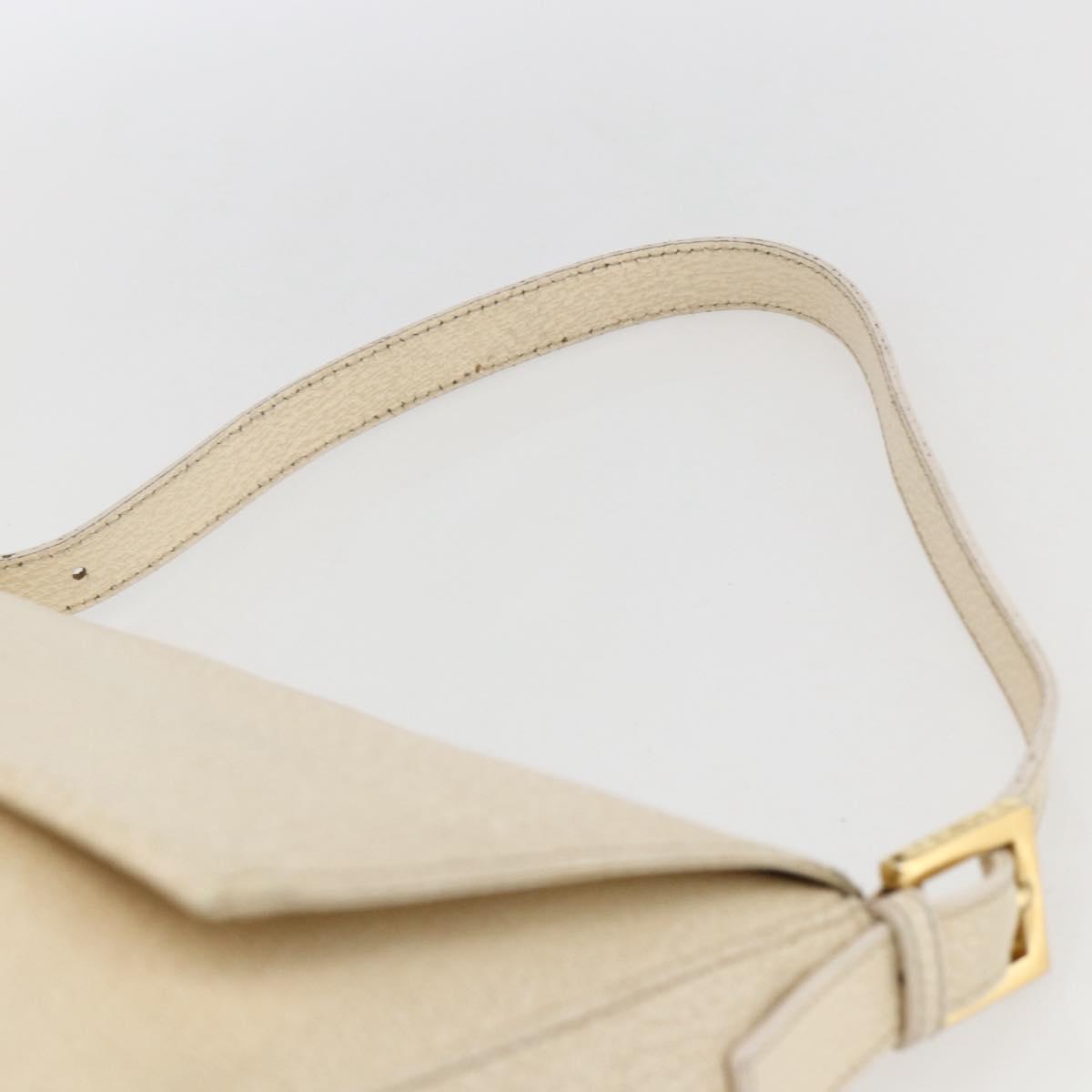 Fendi Mamma Baguette Shoulder Bag Canvas Beige Leather Shoulder Bag Bag (Pre-Owned)