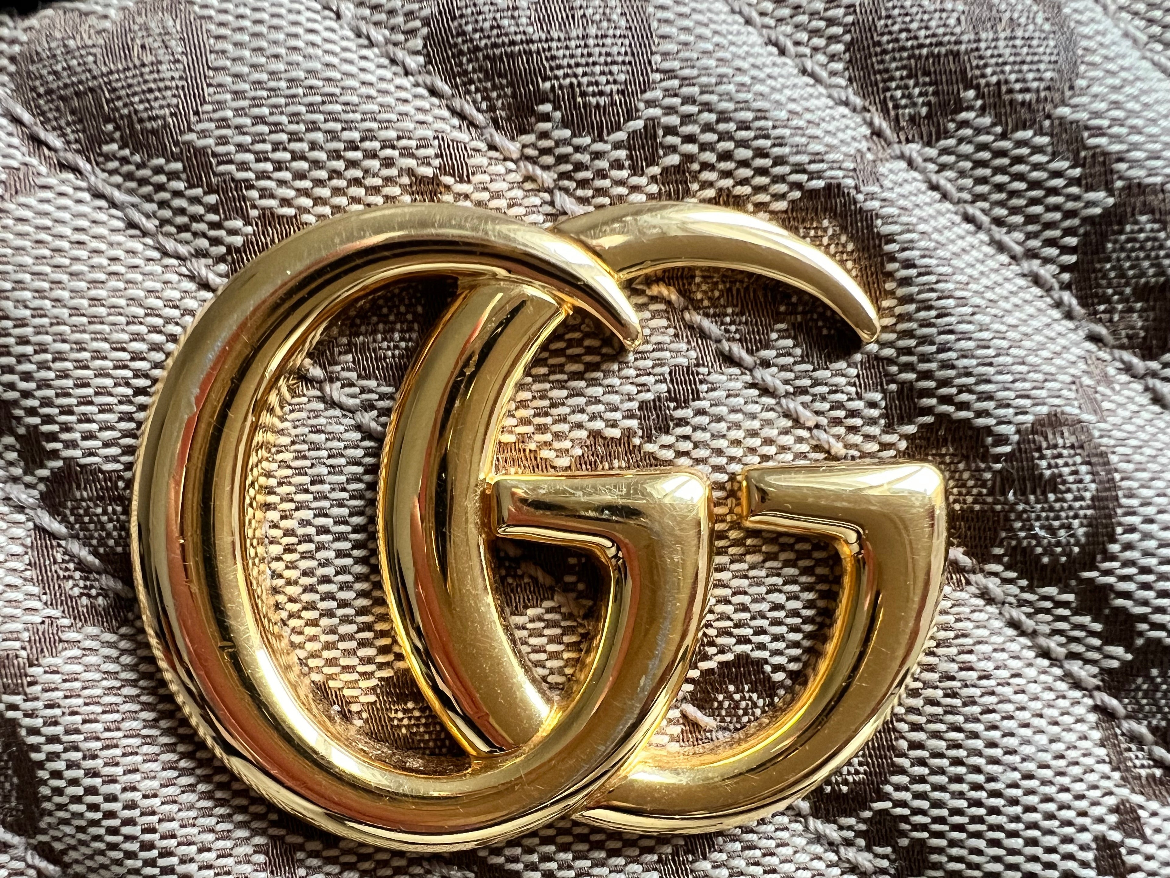 Gucci GG Marmont Canvas Small Shoulder Bag
