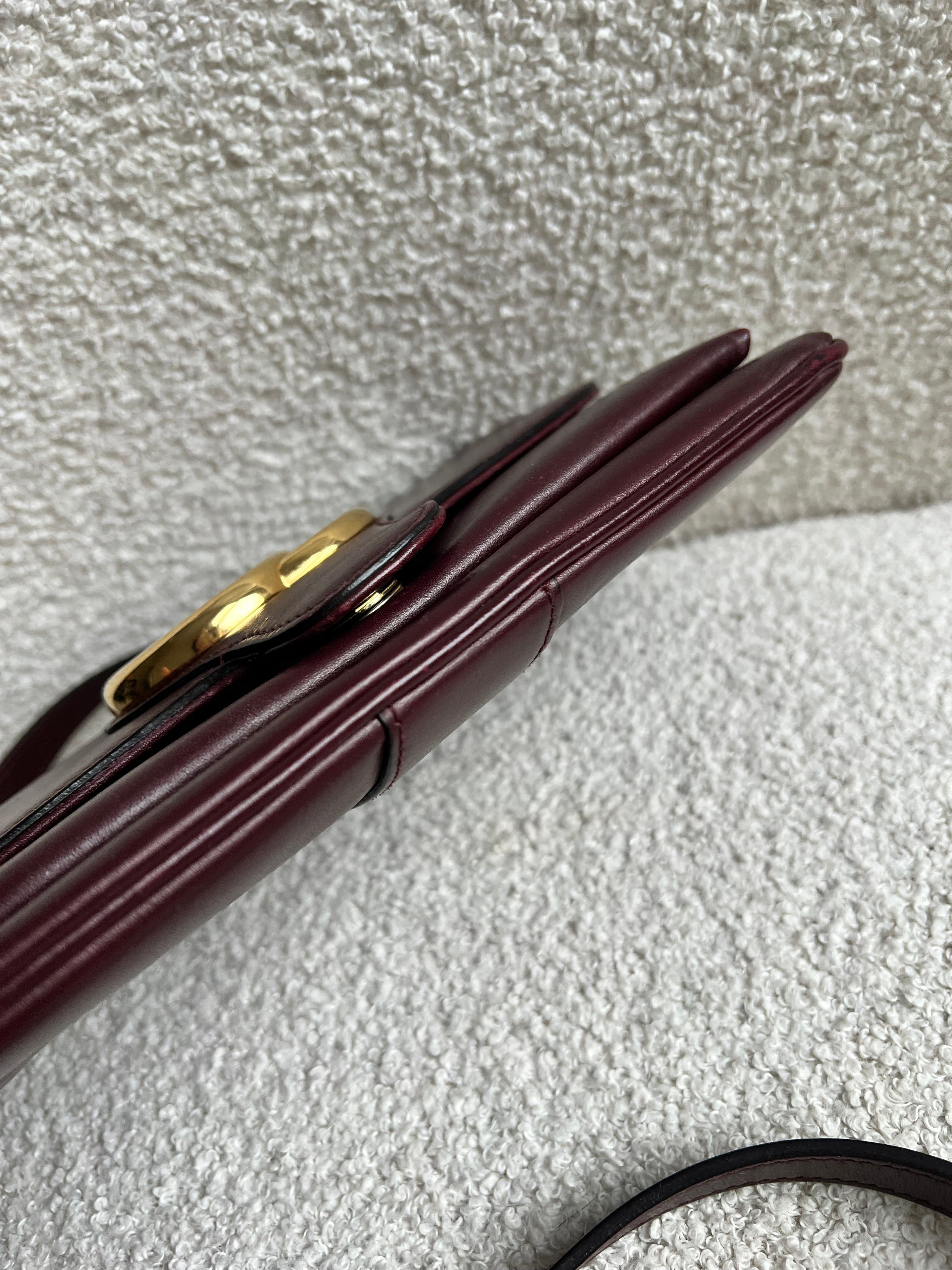 Gucci Burgundy Small Arli Shoulder Bag