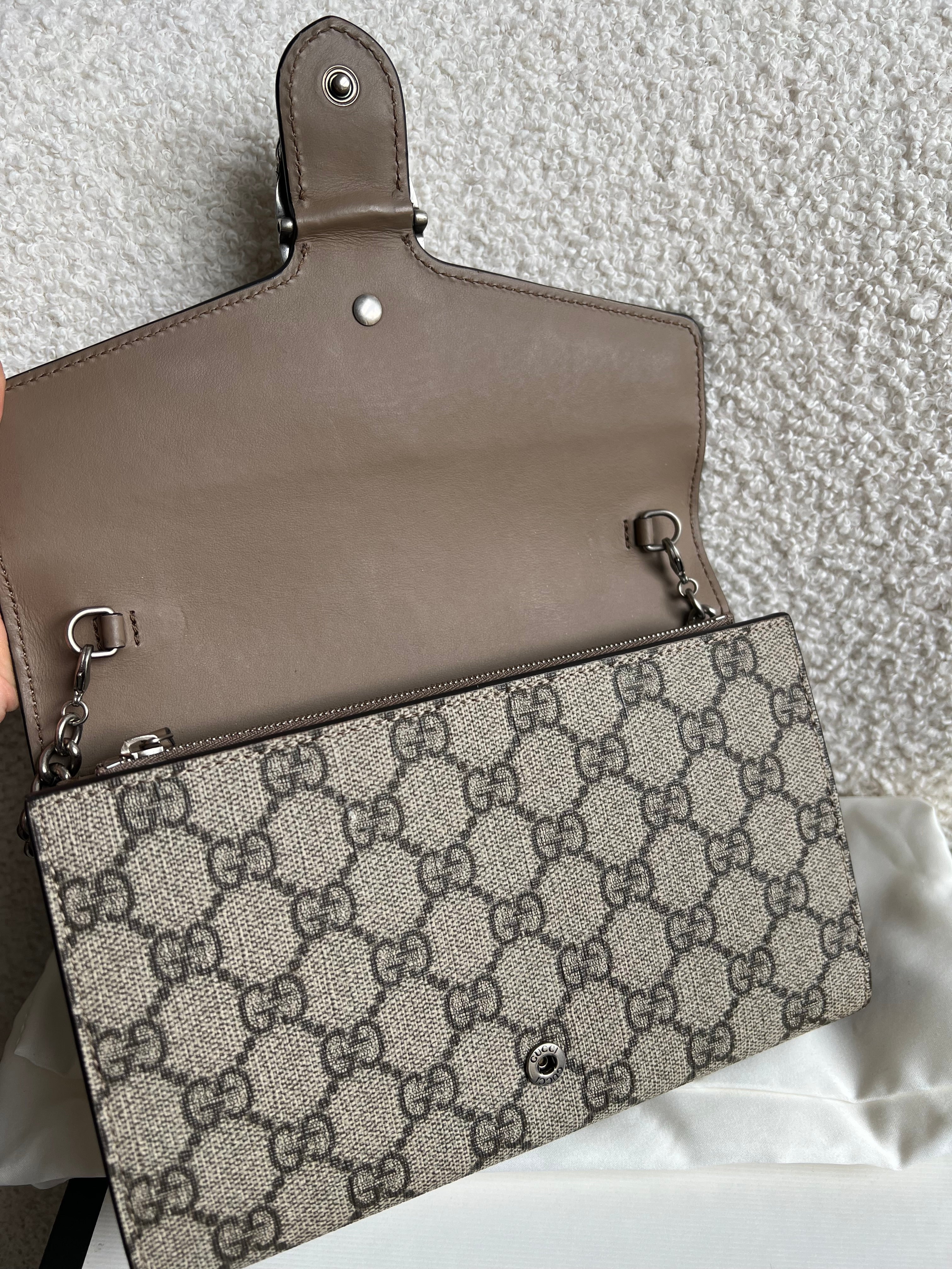 Gucci Dionysus GG Supreme Chain Wallet (RRP £1400)
