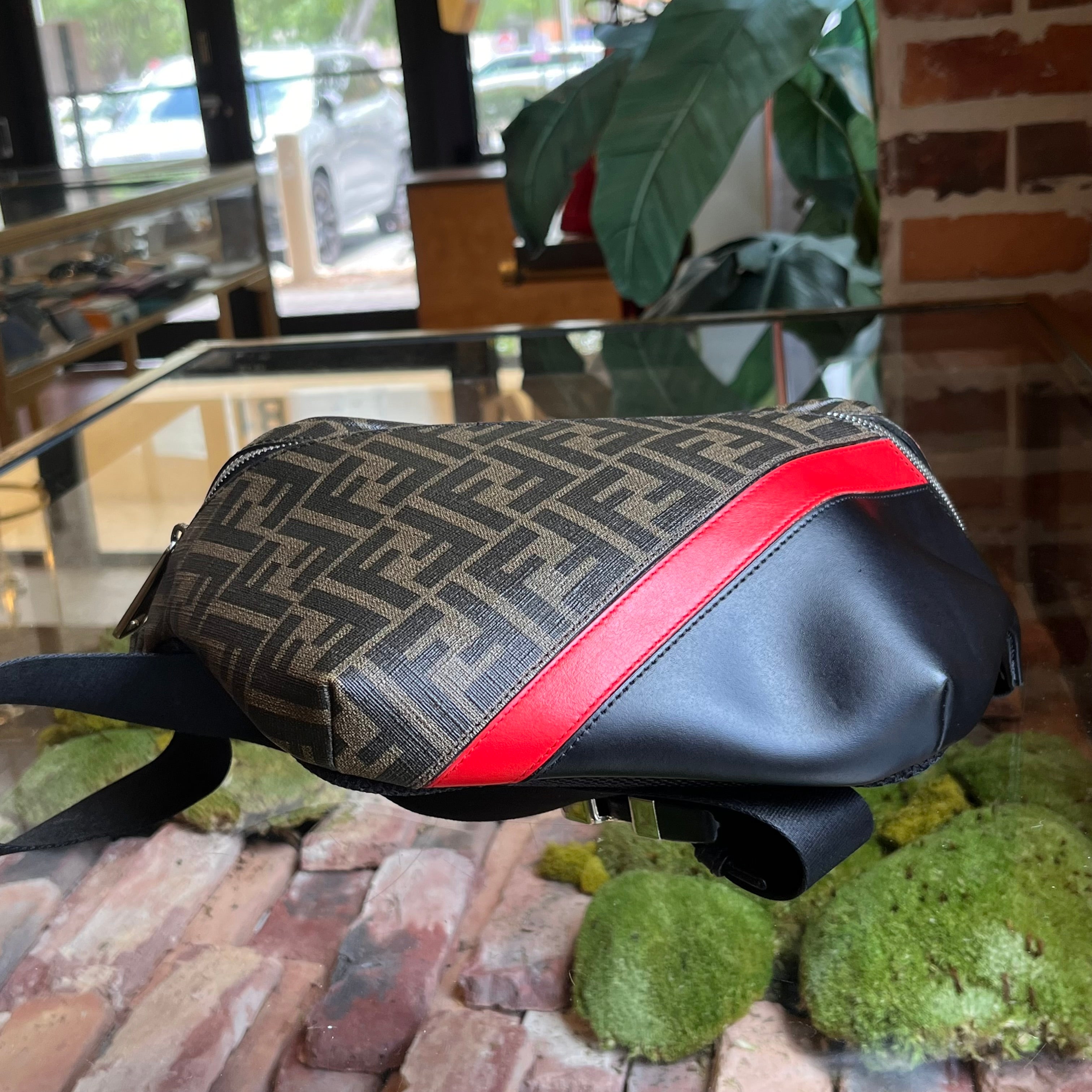 FENDI Zucca Coated Canvas Belt Bag