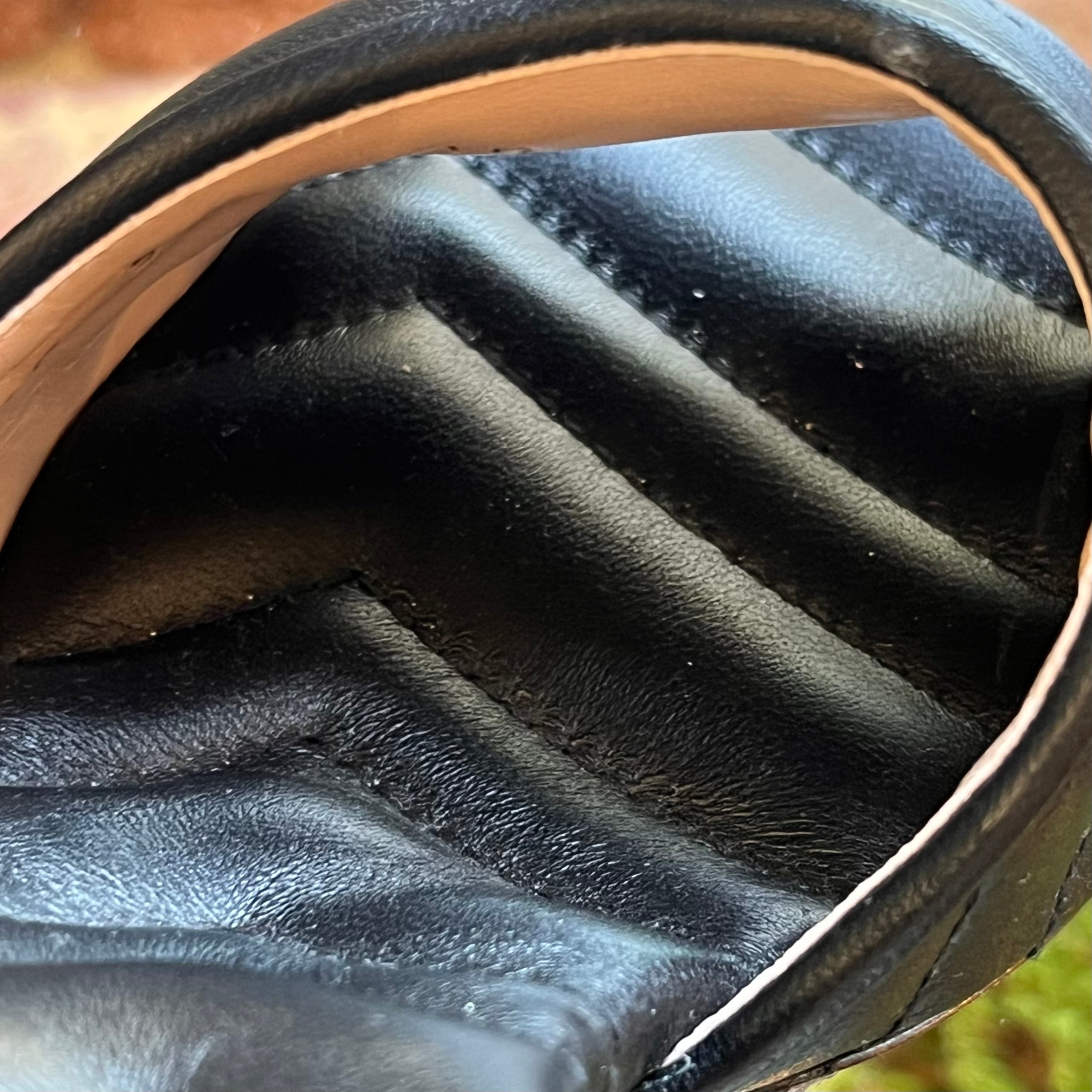 GUCCI GG Black Marmont Heels SZ 34.5 (US 4.5)