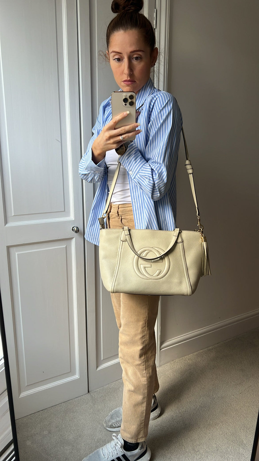 Gucci Soho Tote in Eggshell