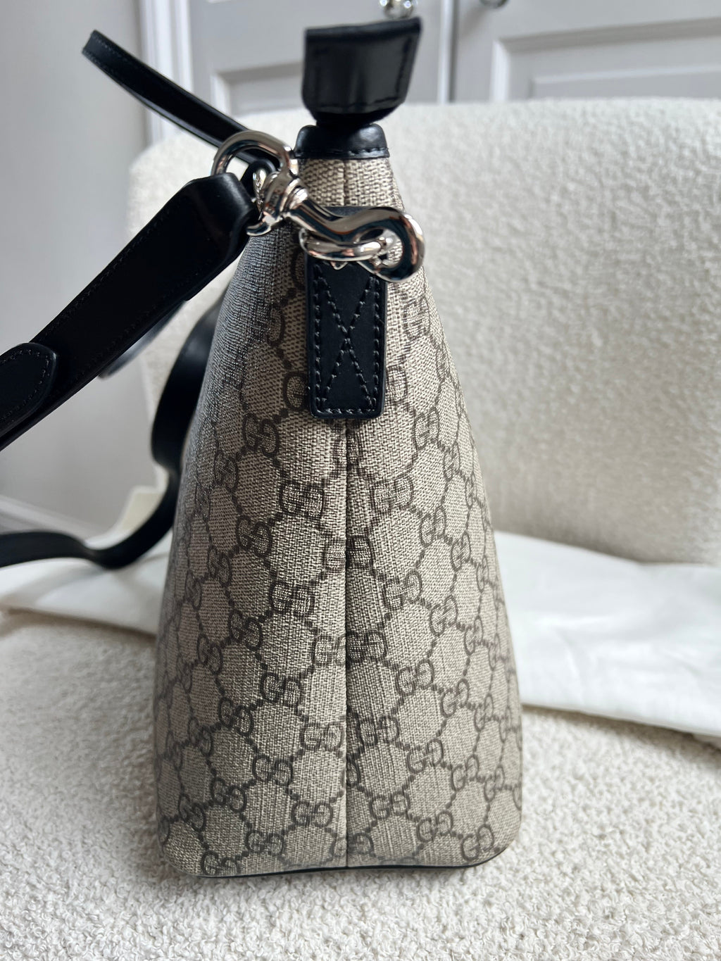 Gucci GG Supreme Coated Canvas Convertible Zip Tote