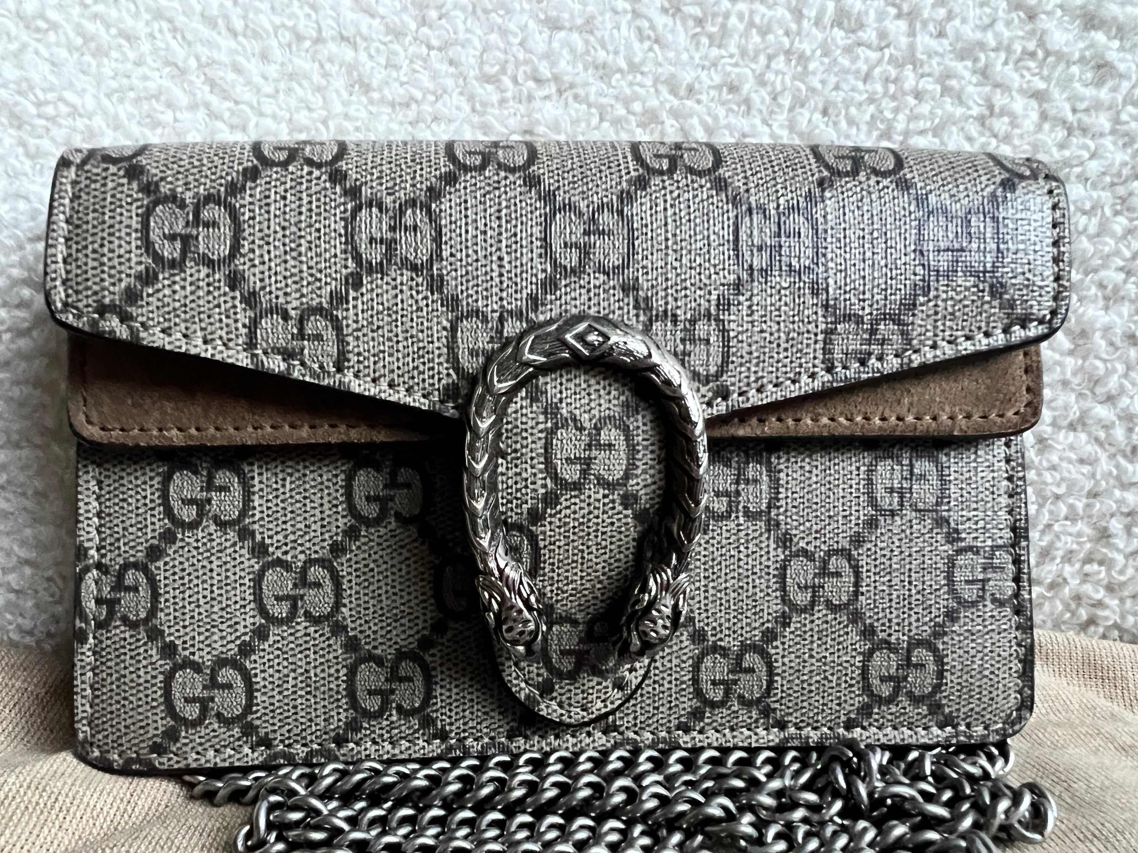 Gucci Dionysus GG Supreme Super Mini Shoulder Bag (RRP £890)