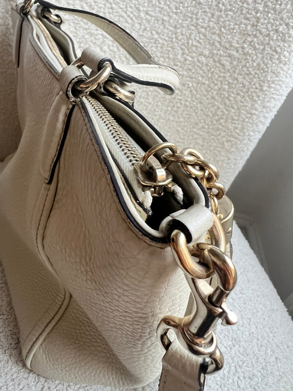 Gucci Soho Tote in Eggshell