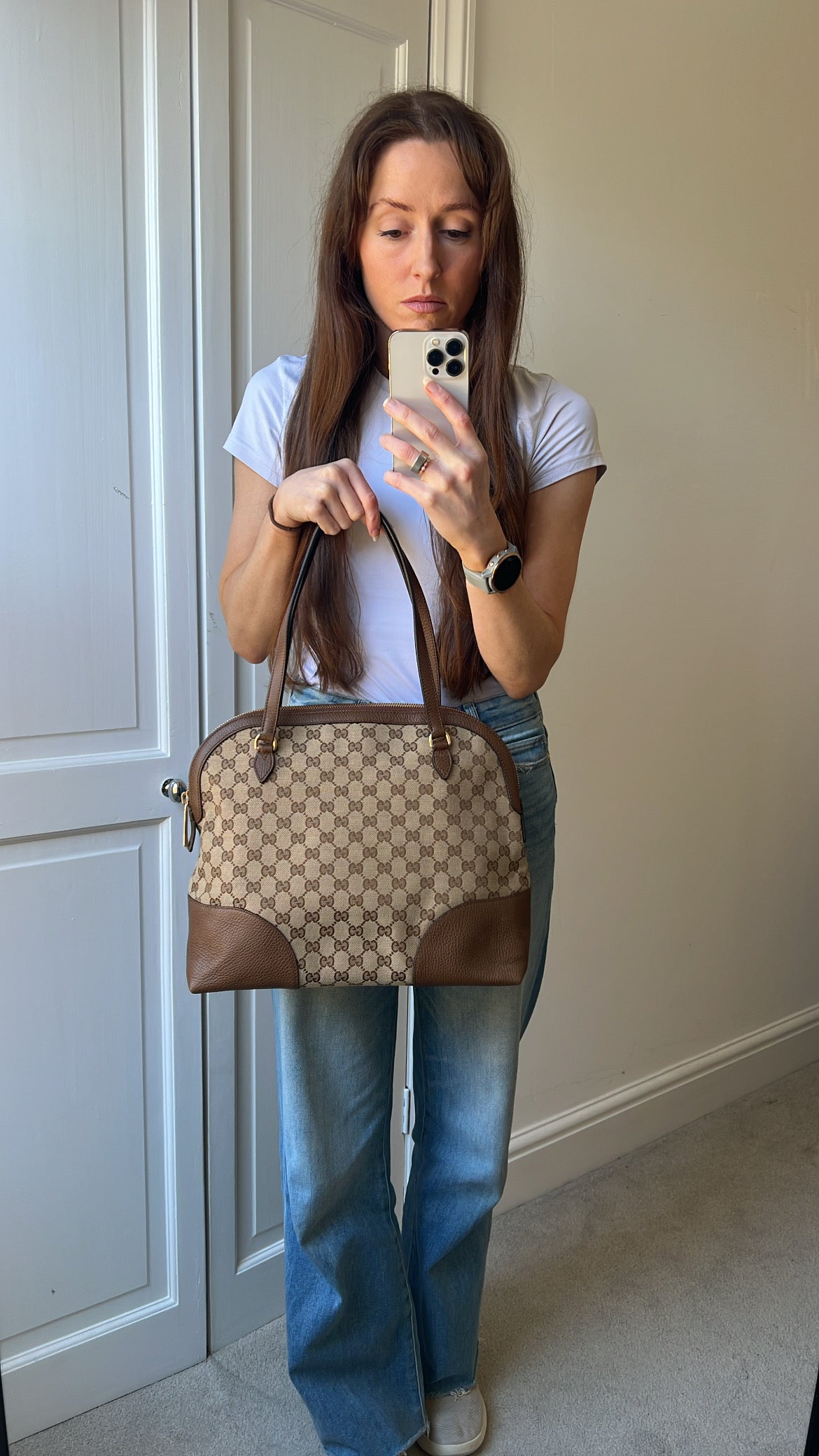 Gucci GG Bree Canvas Shoulder Bag