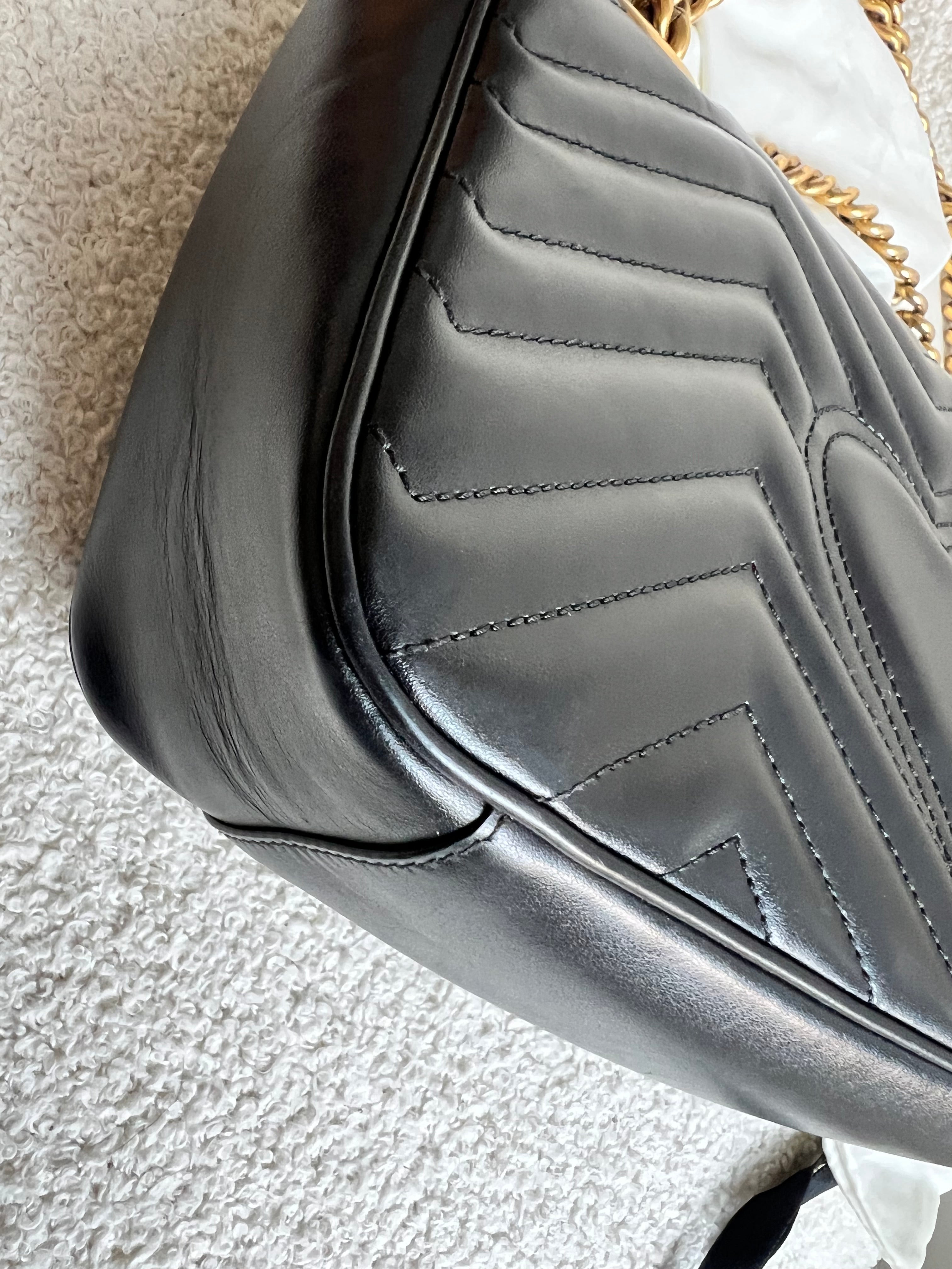 Gucci GG Black Marmont Small Shoulder Bag (RRP £2070)