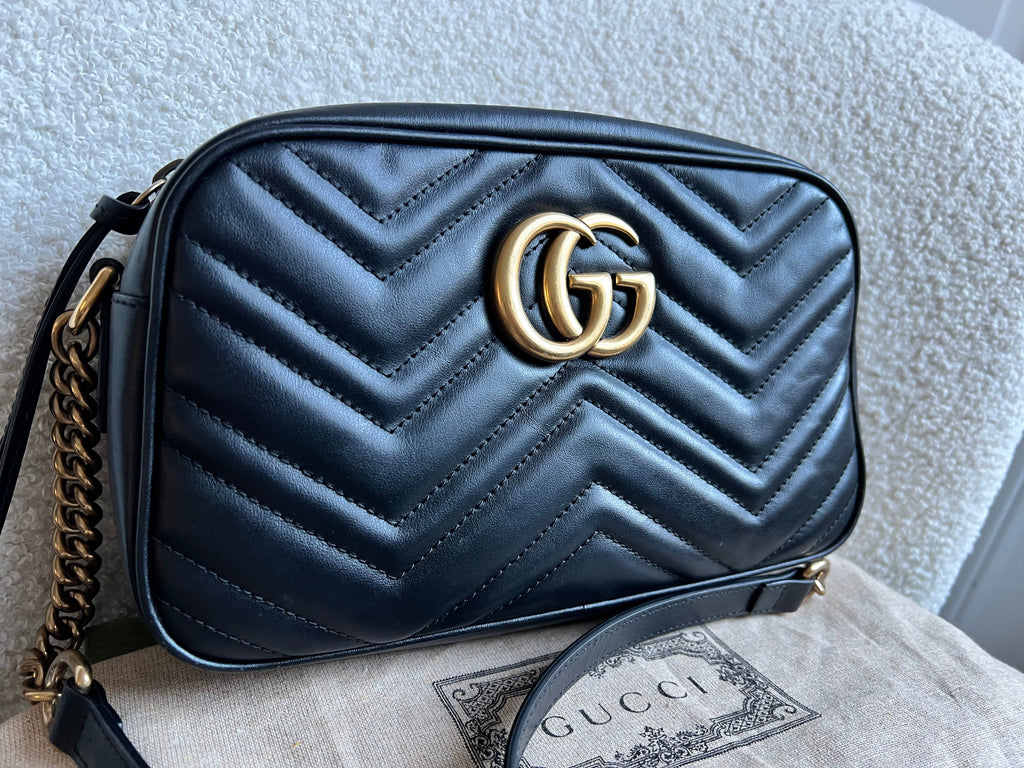 Gucci GG Black Marmont Small Shoulder Bag (RRP £1440)
