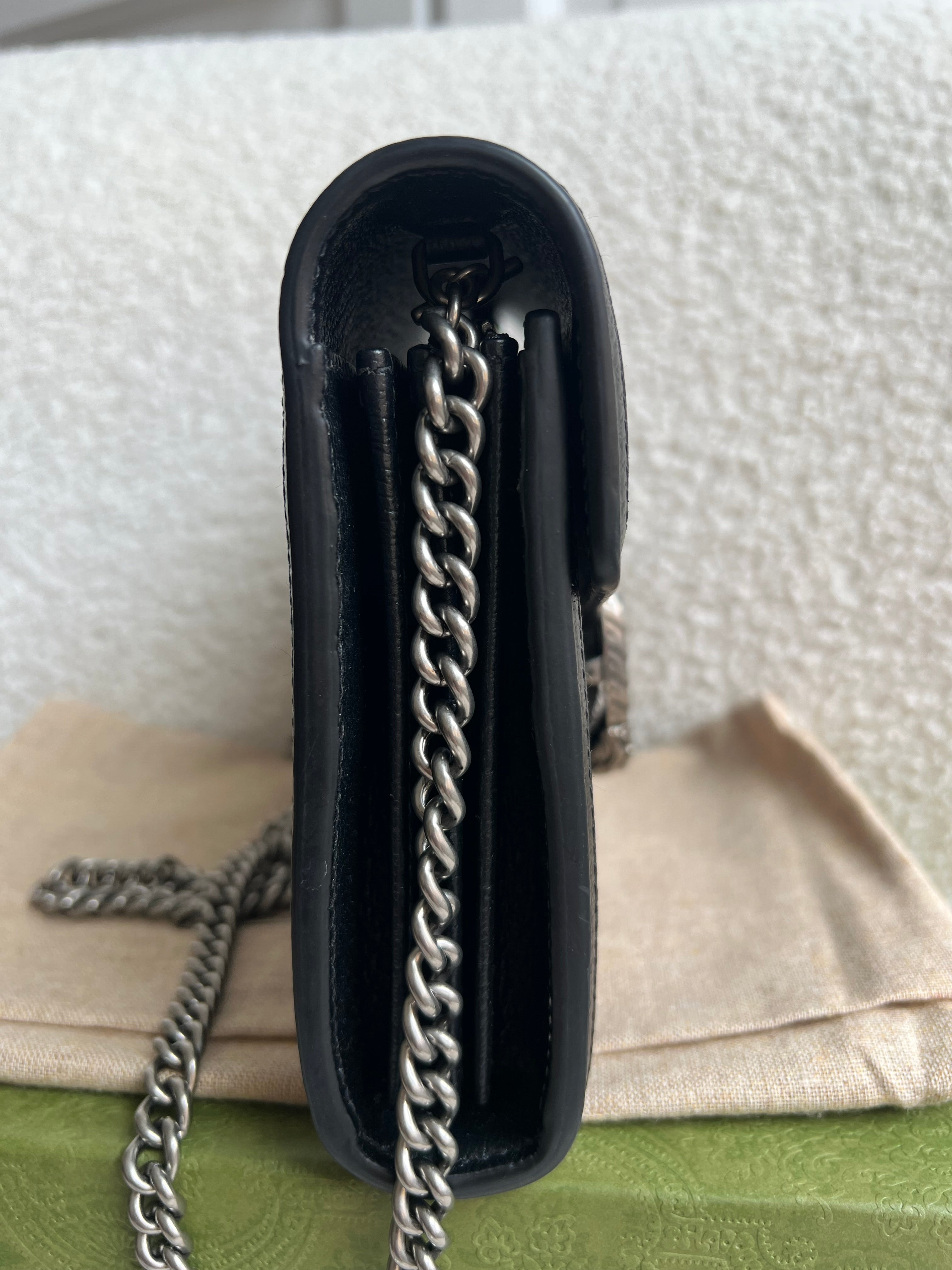 Gucci Dionysus Denim GG Mini Chain Bag