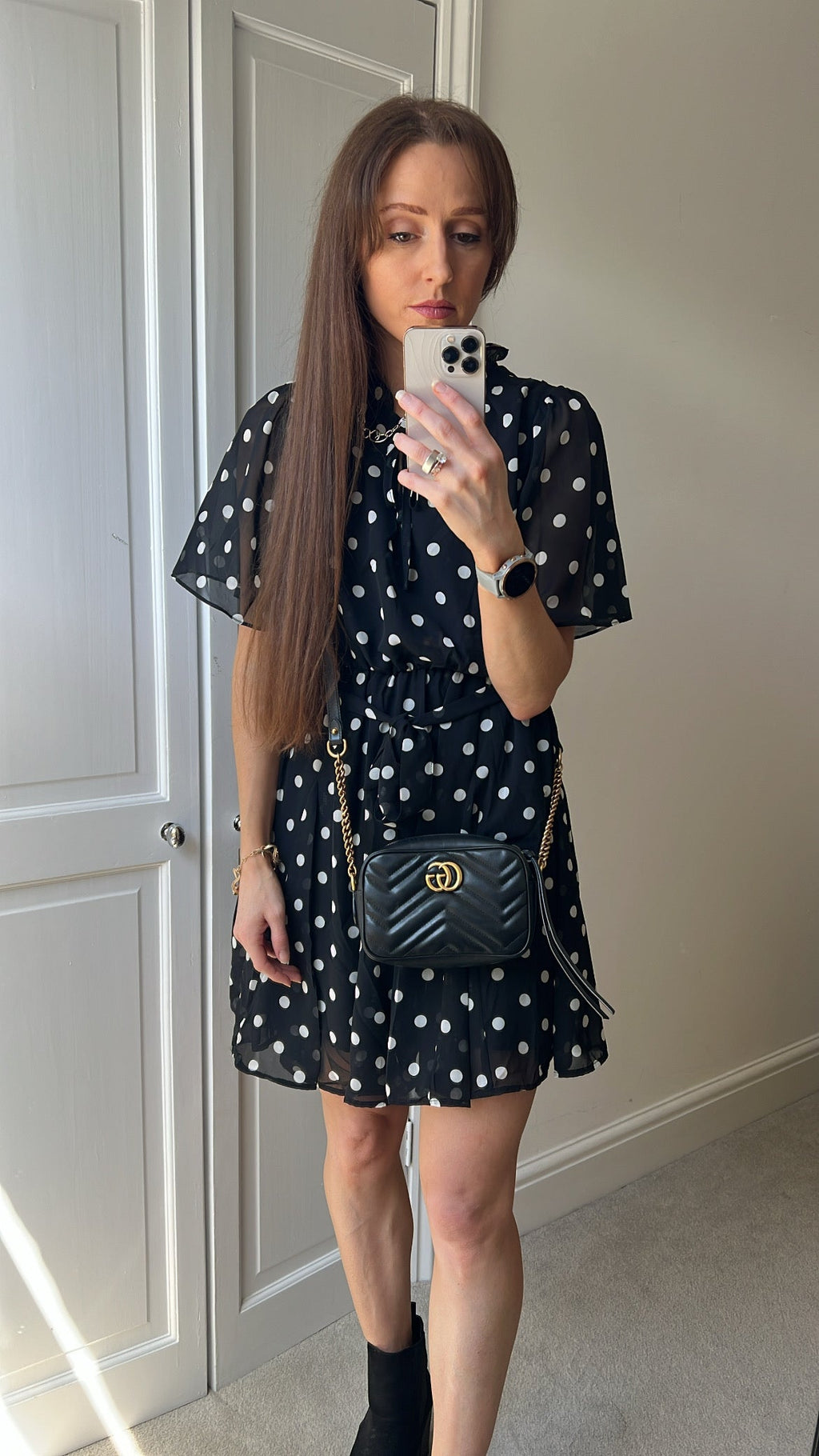 Gucci GG Black Marmont Mini Shoulder Bag (RRP £1,360)