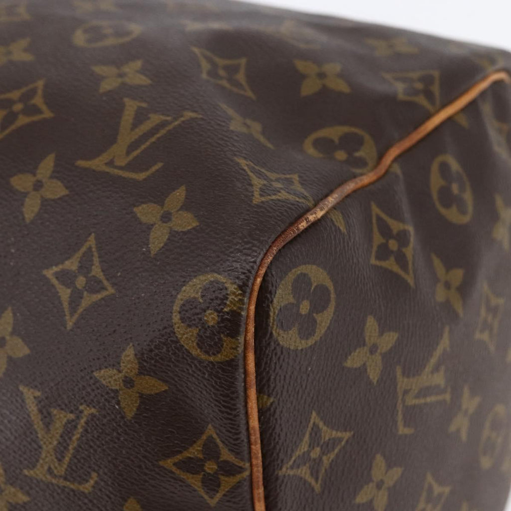 Louis Vuitton Speedy Bandouliere Bag Monogram Canvas Brown Canvas Handbag (Pre-Owned)