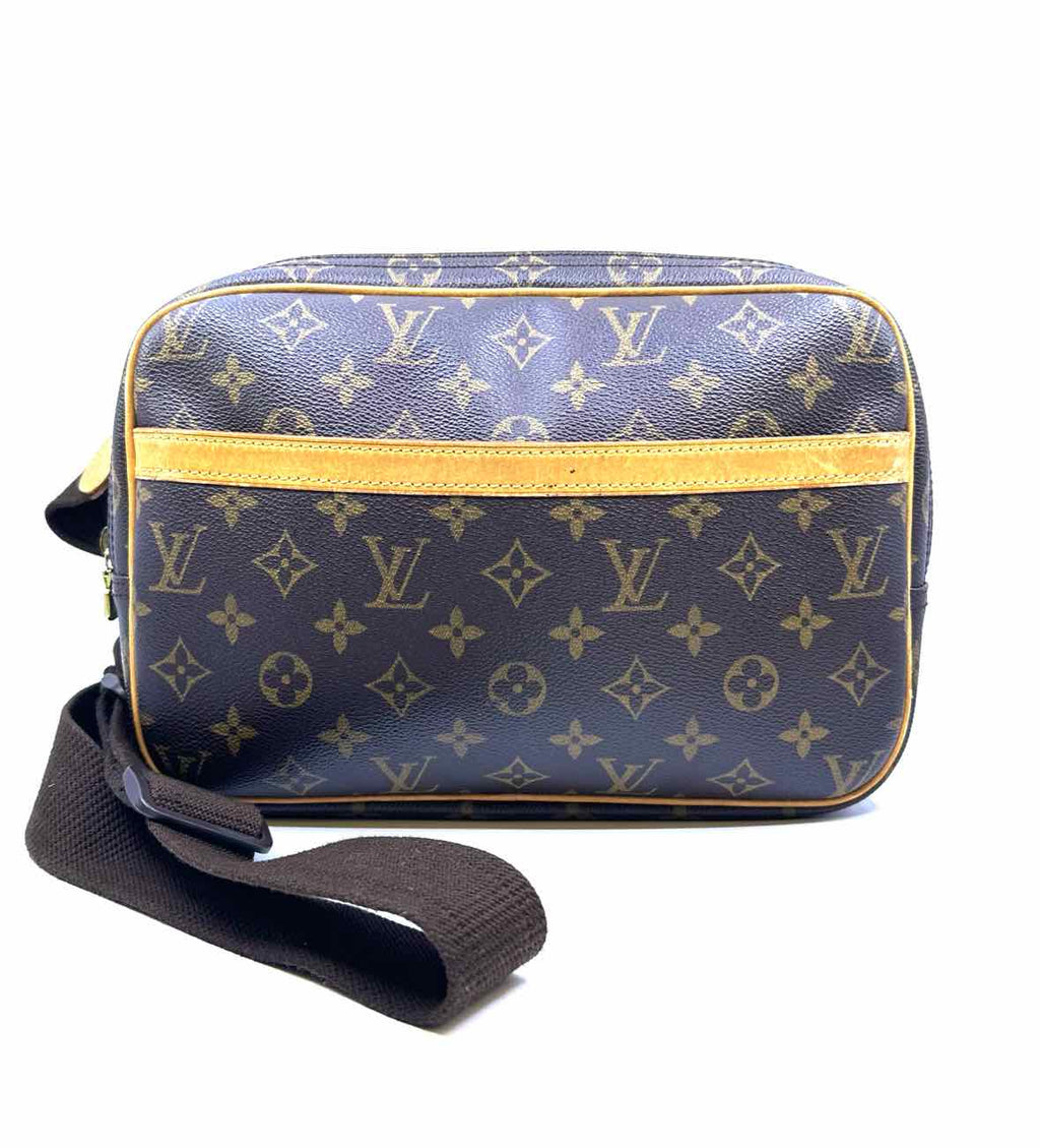 LOUIS VUITTON BROWN & BEIGE Coated canvas Handbag