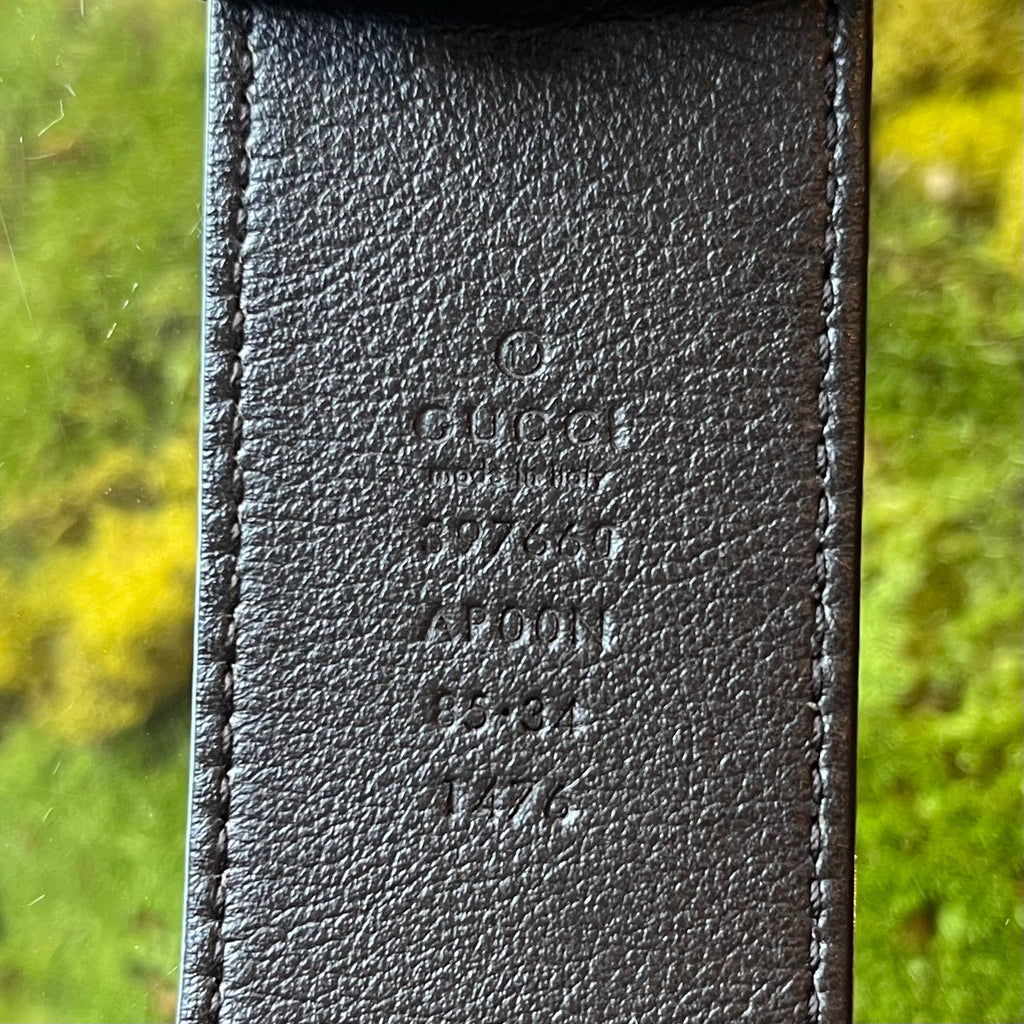 GUCCI GG Brown Marmont Leather Belt SZ 85/34