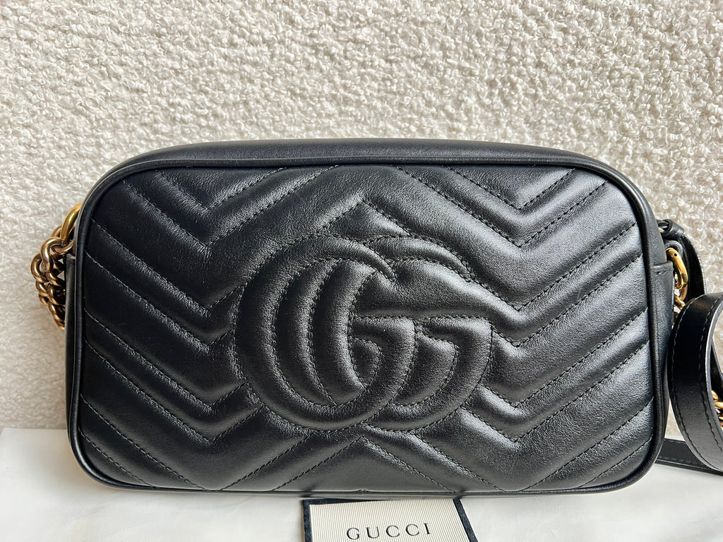 Gucci GG Black Marmont Small Shoulder Bag (RRP £1440)