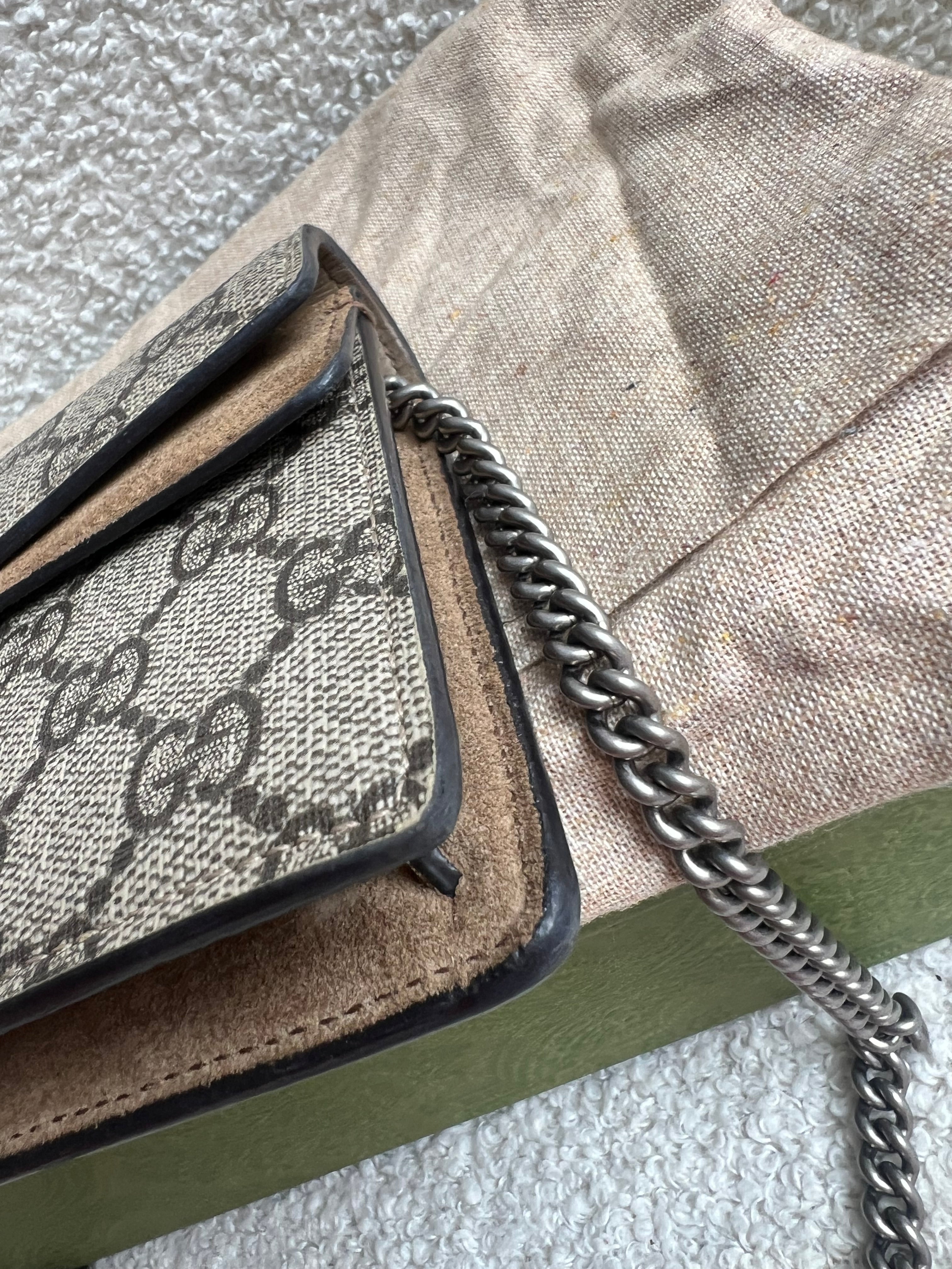 Gucci Dionysus GG Supreme Super Mini Shoulder Bag (RRP £890)