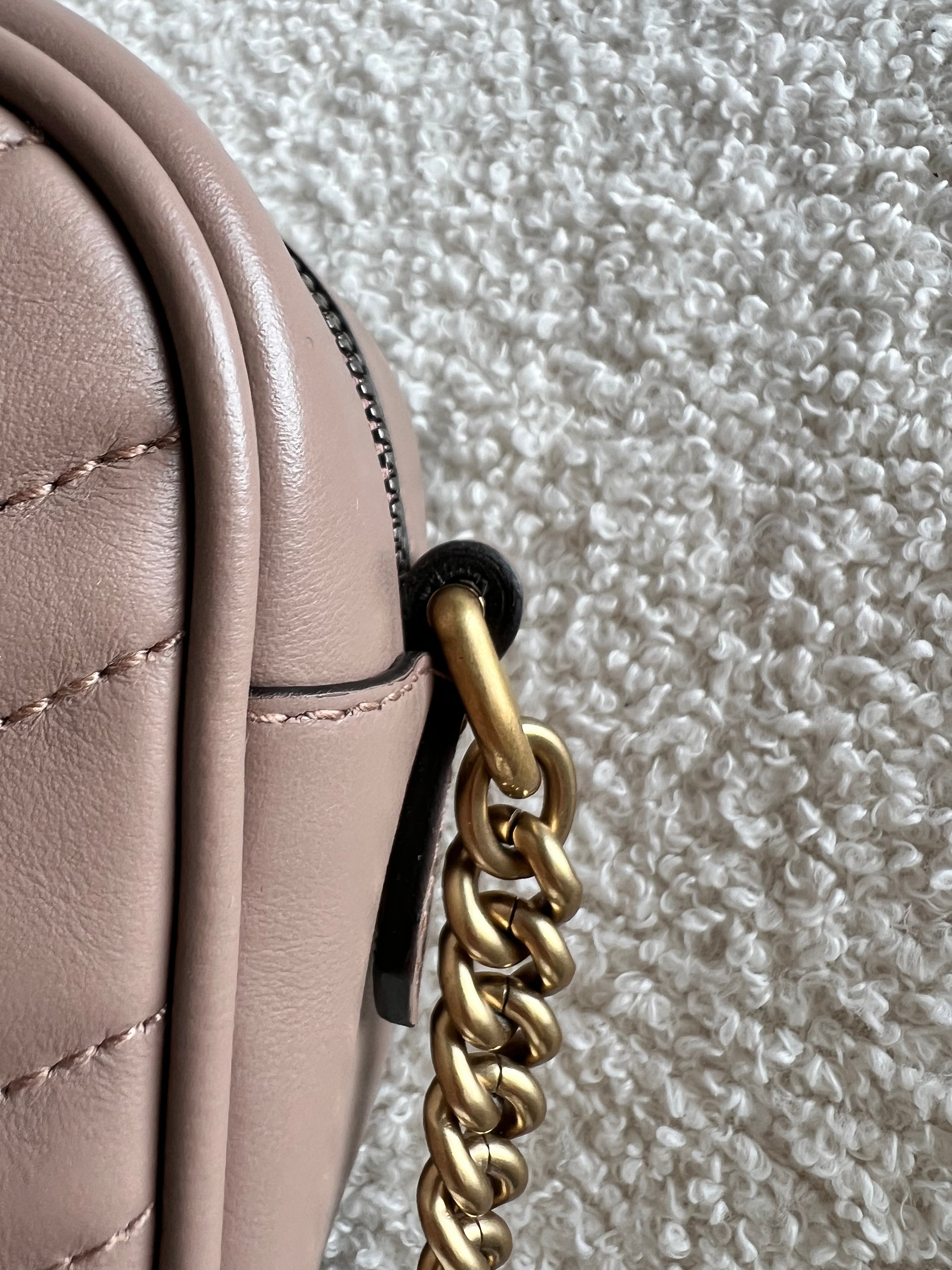 Gucci GG Marmont Dusty Pink Small Shoulder Bag (RRP £1440)