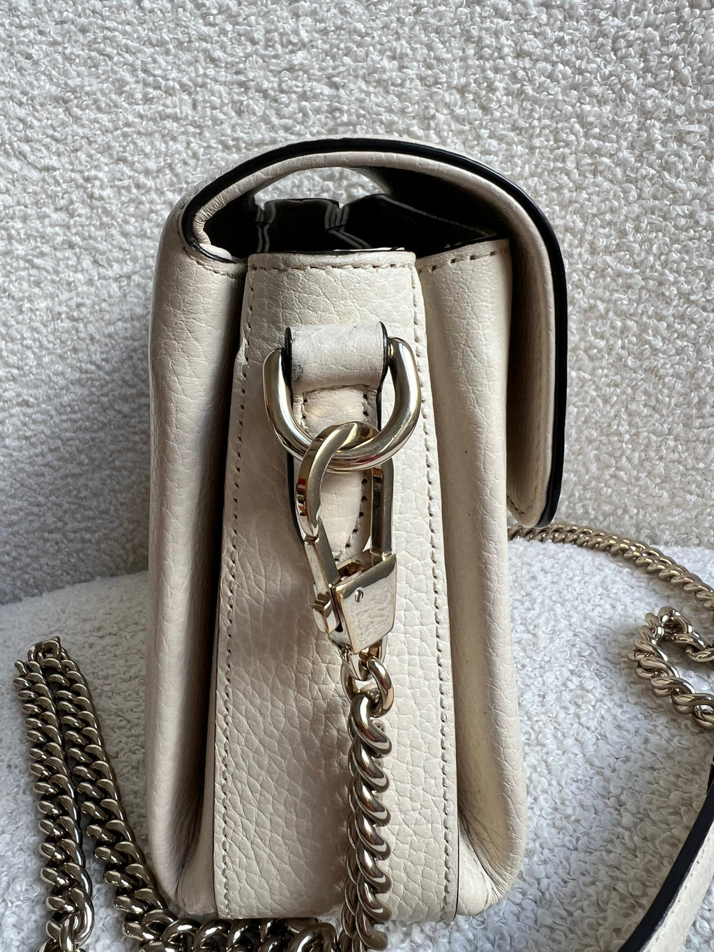 Gucci Interlocking GG Cream Mini Cross Body Bag