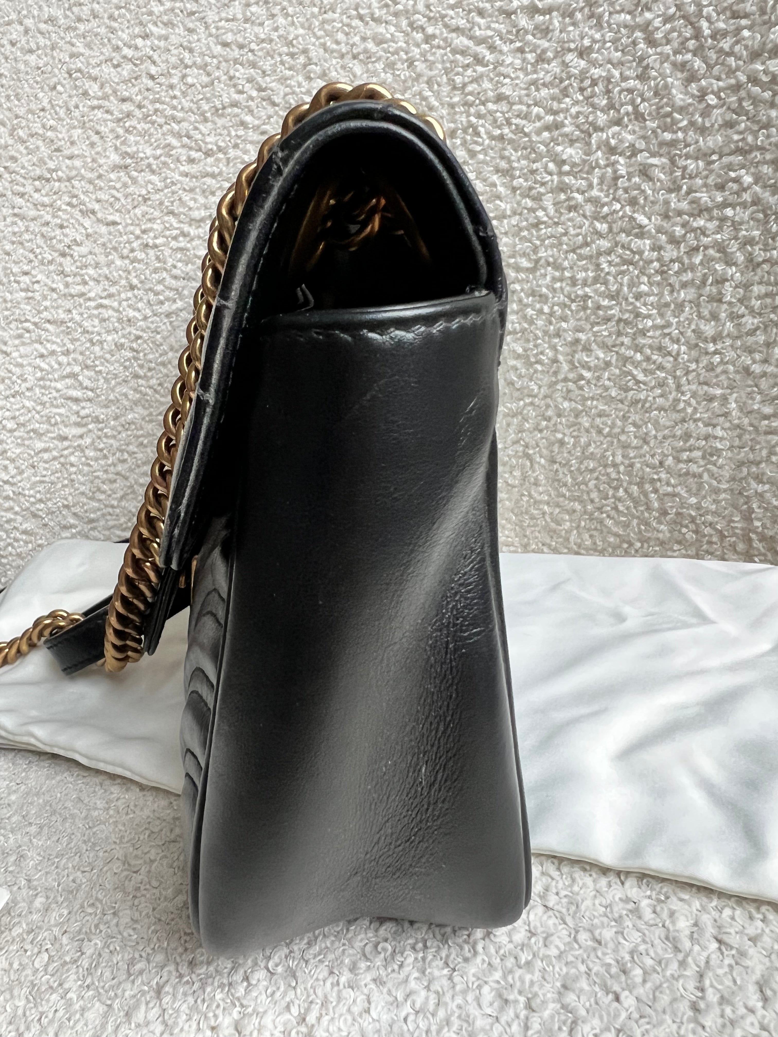 Gucci GG Black Marmont Small Shoulder Bag (RRP £2070)