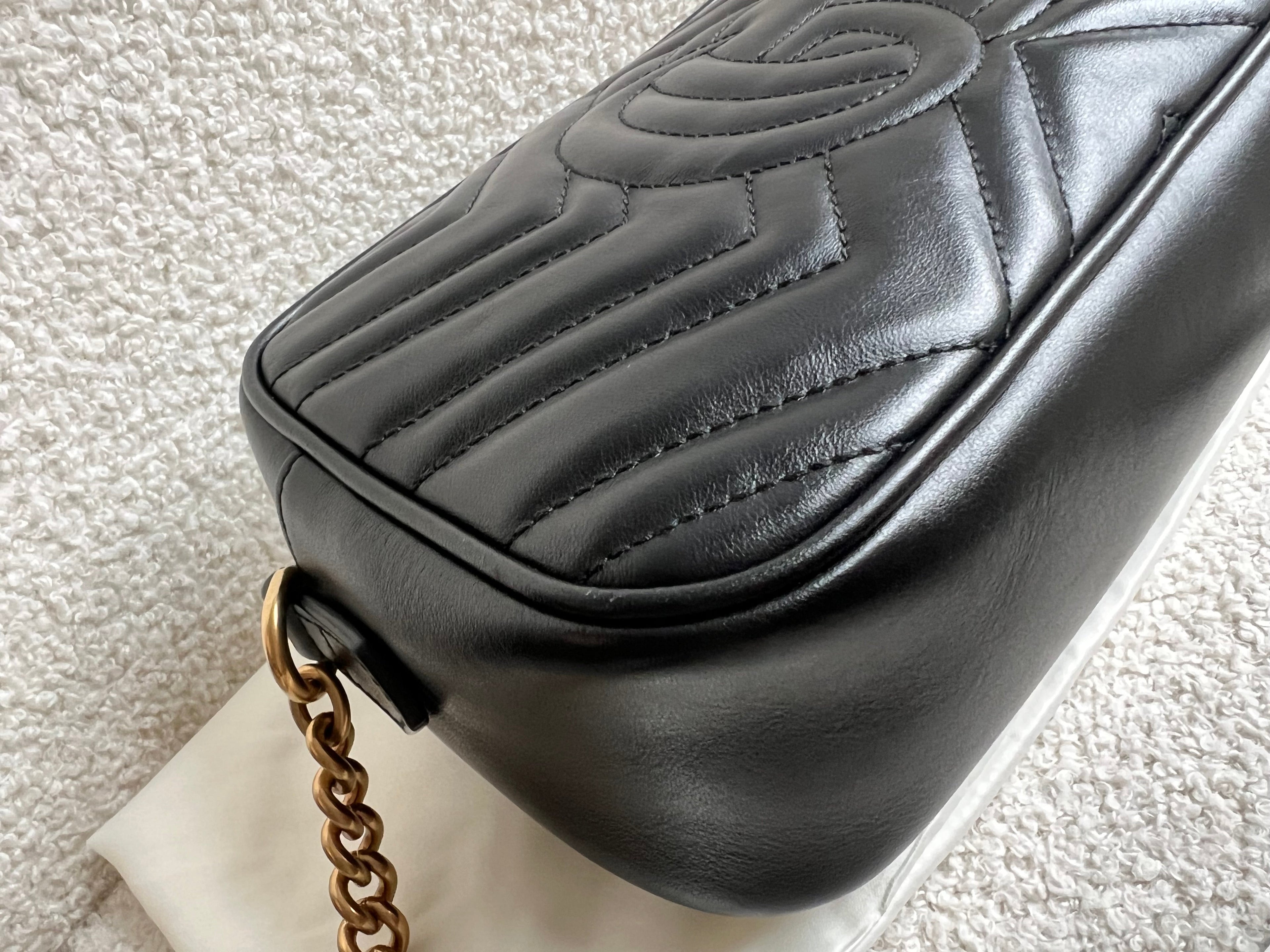 Gucci GG Black Marmont Small Shoulder Bag (RRP £1440)