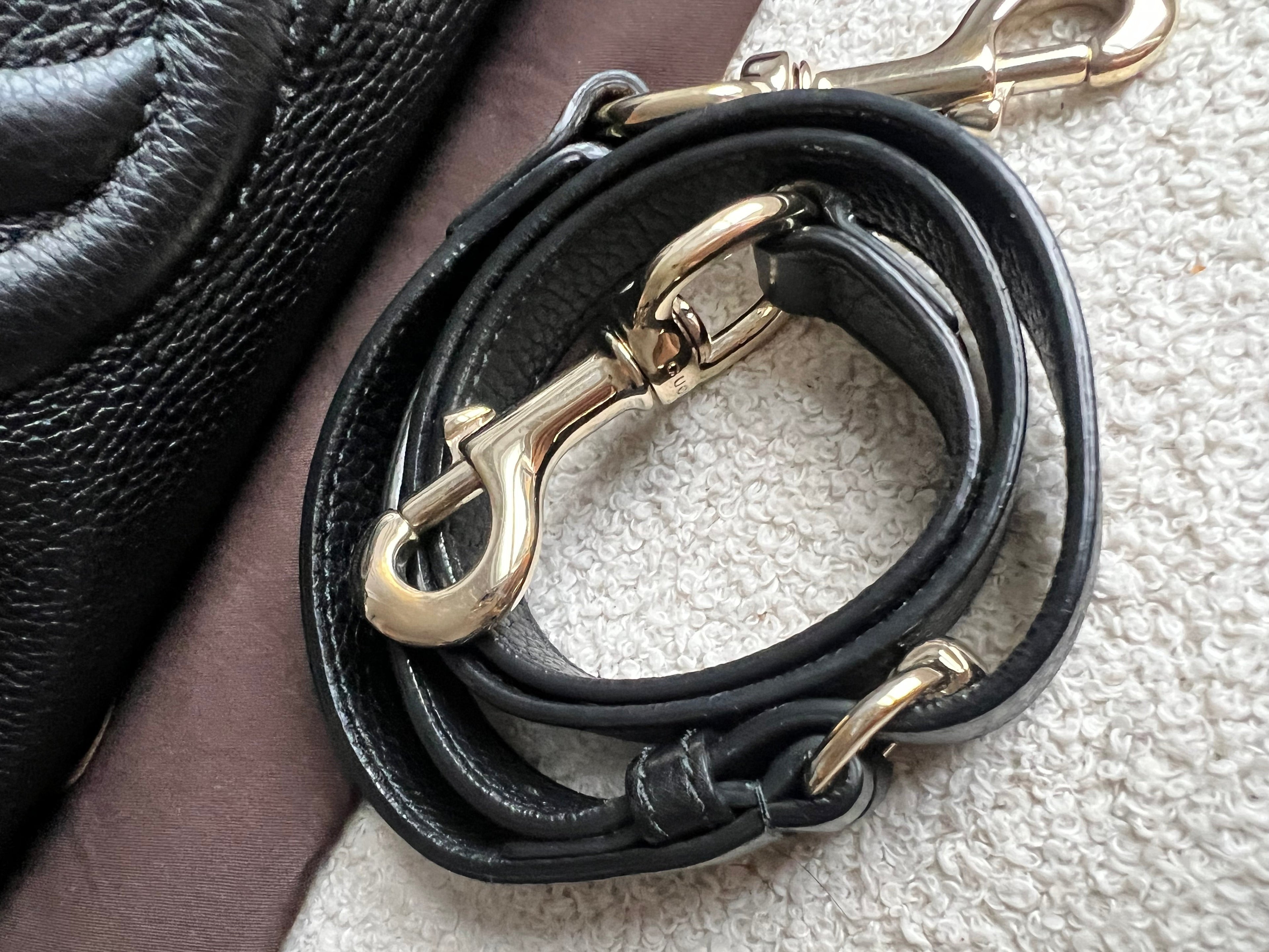 Gucci Soho Large Hobo in Black Pebbled Calfskin