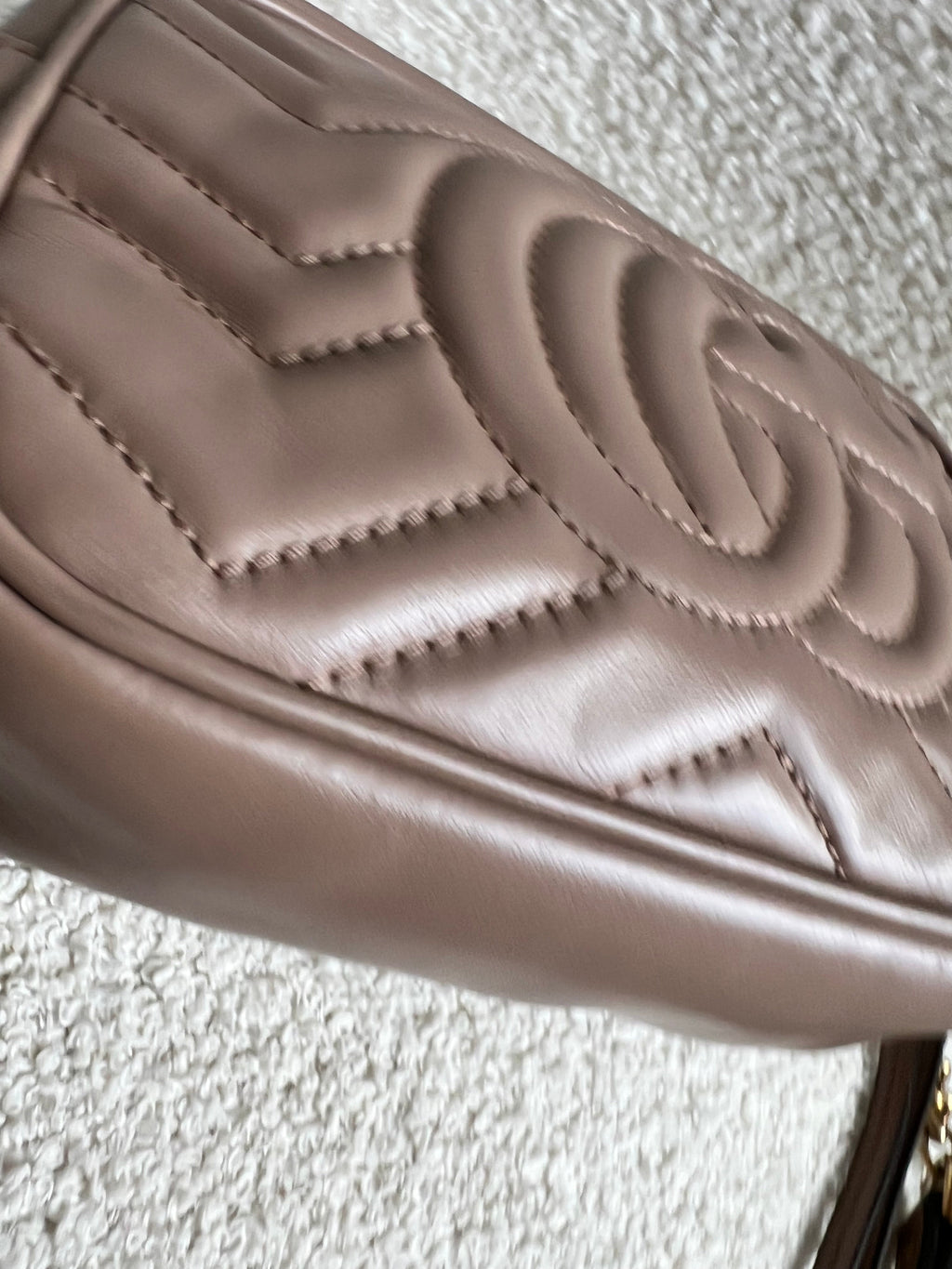Gucci GG Dusty Pink Marmont Mini Shoulder Bag (RRP £1,360)