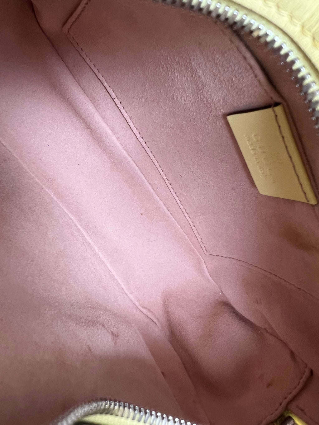 Gucci GG Pale Yellow Marmont Small Shoulder Bag (RRP £1440)