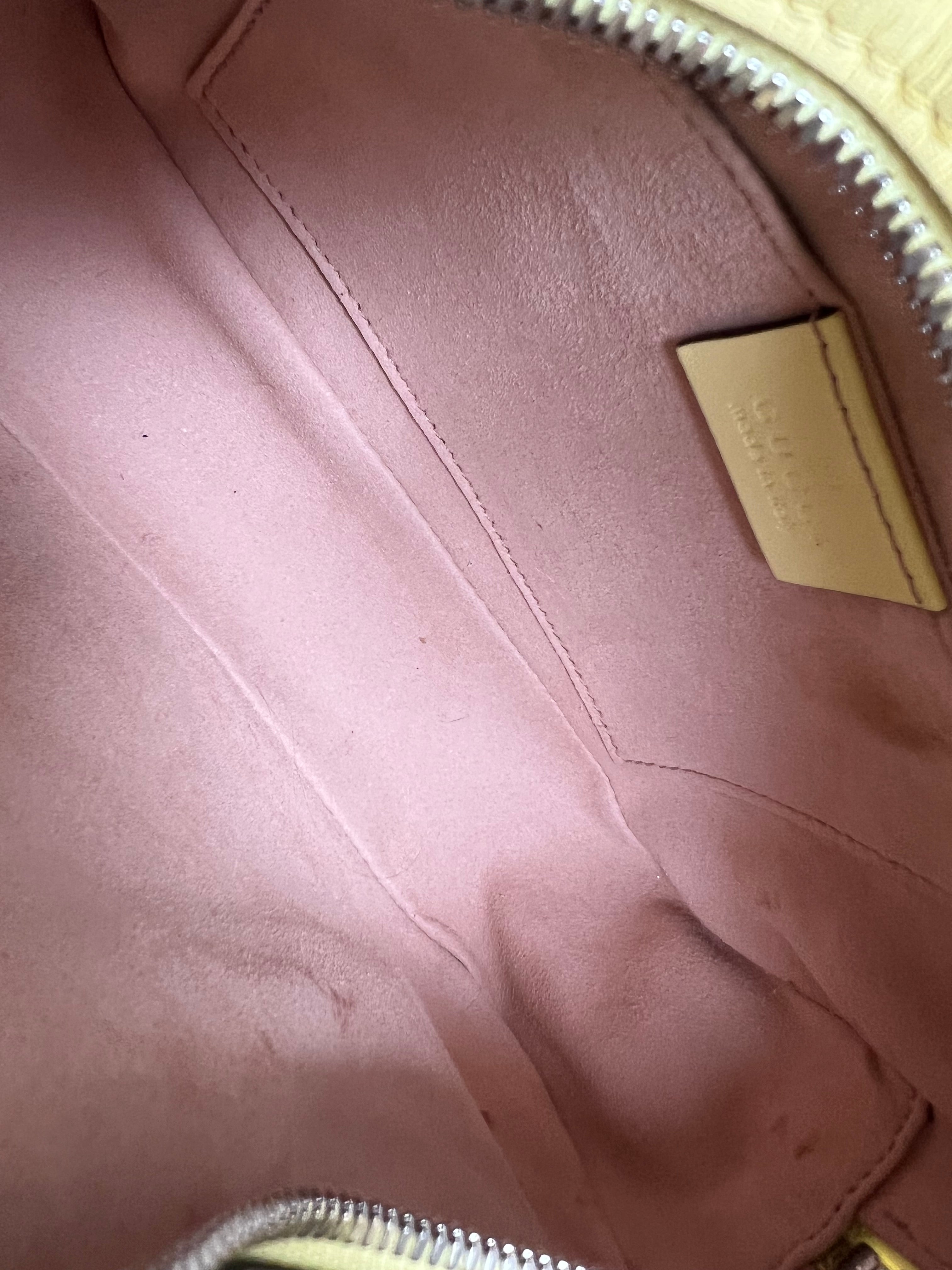 Gucci GG Pale Yellow Marmont Small Shoulder Bag (RRP £1440)